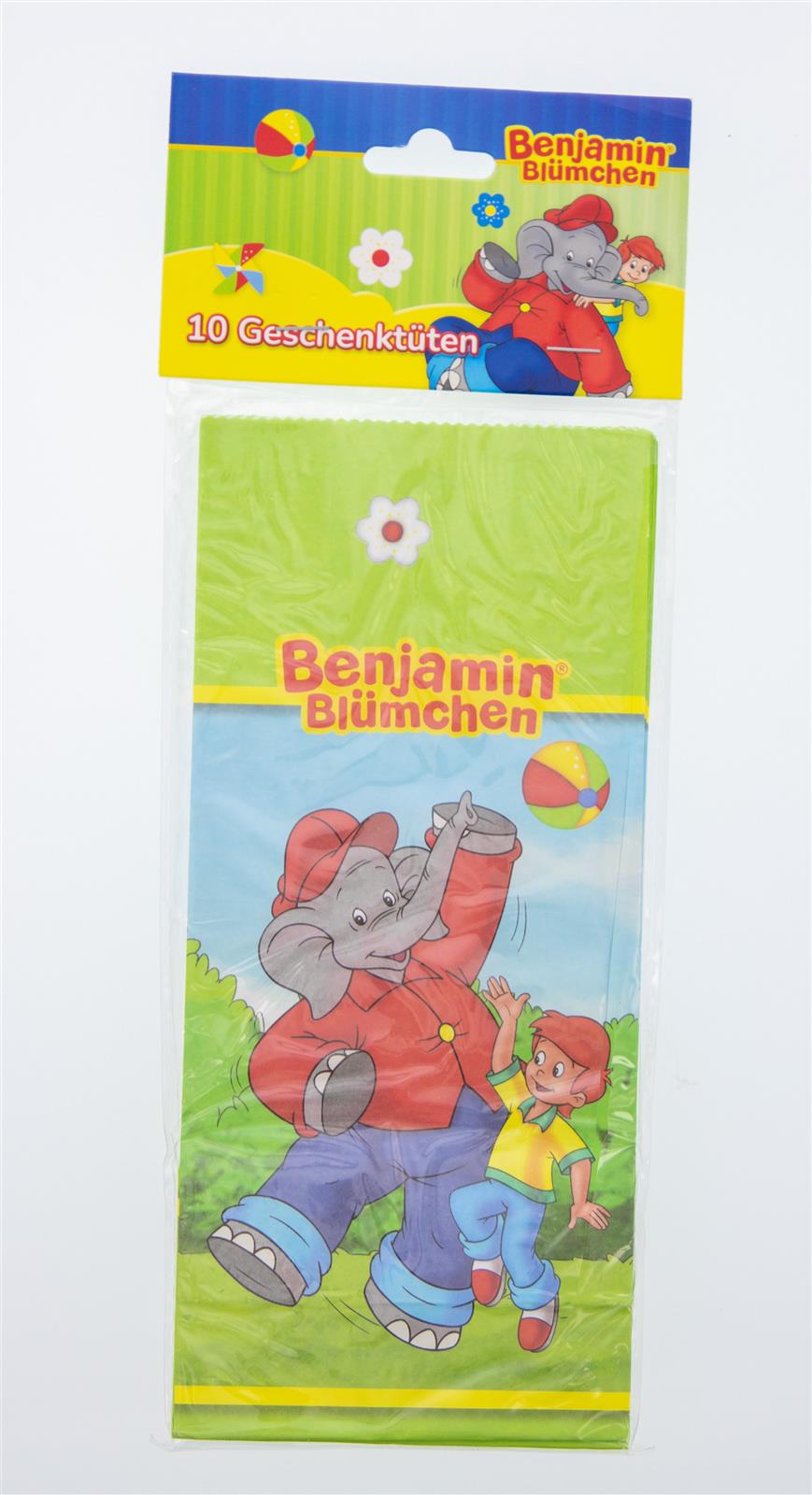 Benjamin Blümchen Party-Tüte Papier inkl. Sticker 10 Stk. 2