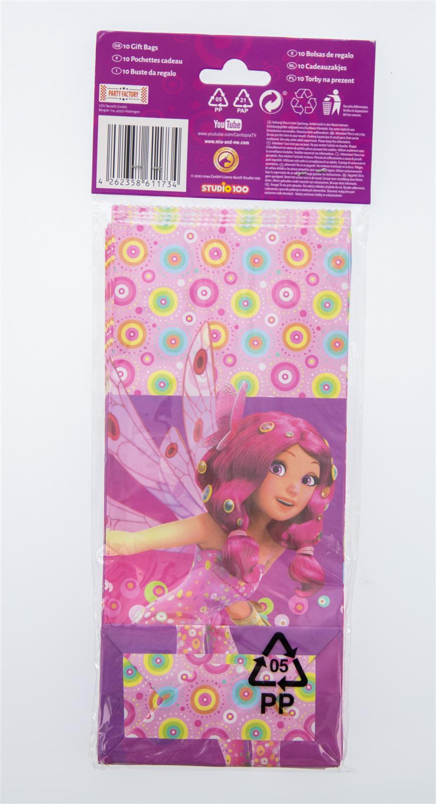 Mia and Me Party-Tüte Papier inkl. Sticker 10 Stk. 3