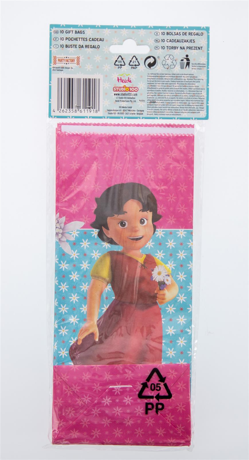 Heidi Party-Tüte Papier inkl. Sticker 10 Stk. 3