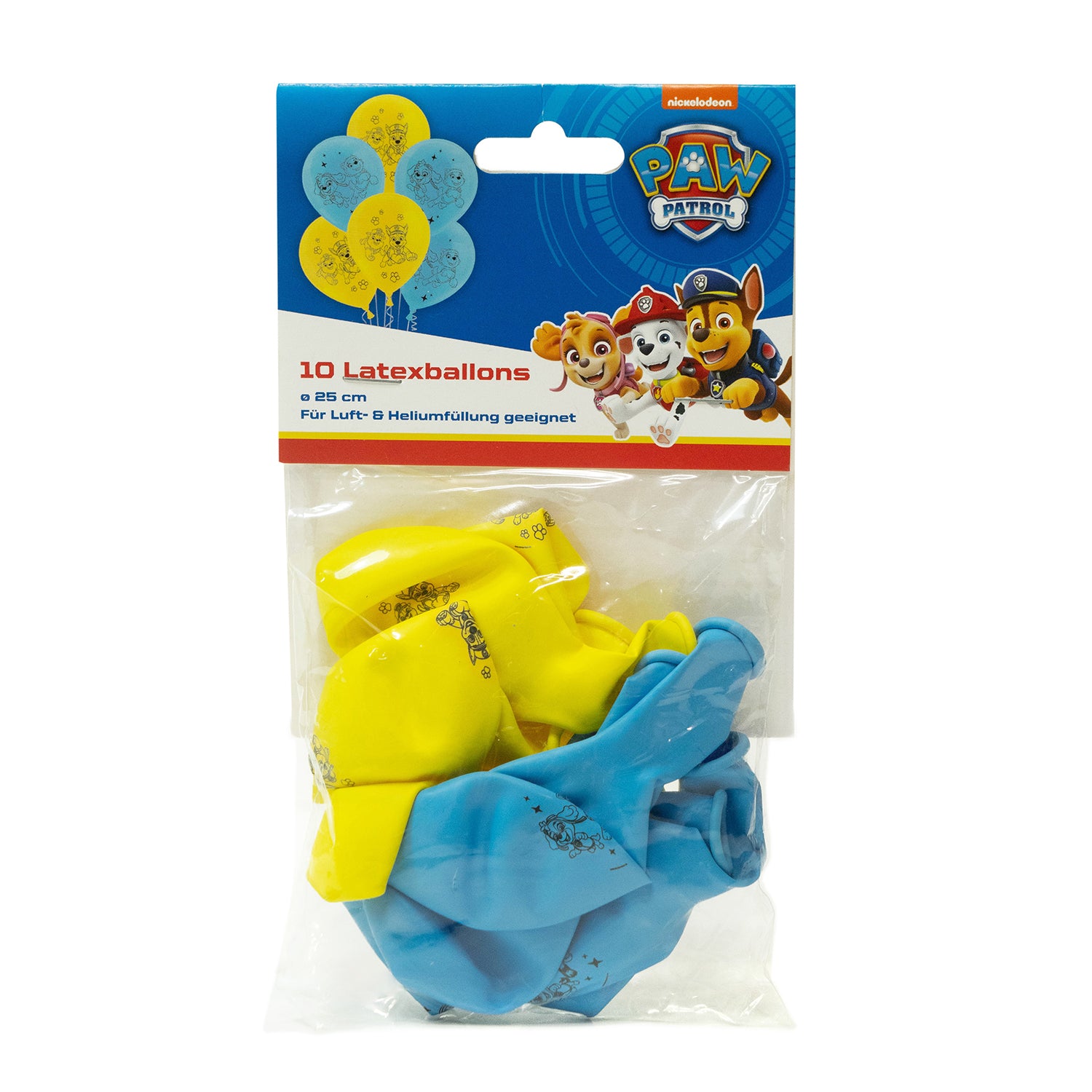 Paw Patrol Set aus 10 Latexballons Ø25 cm