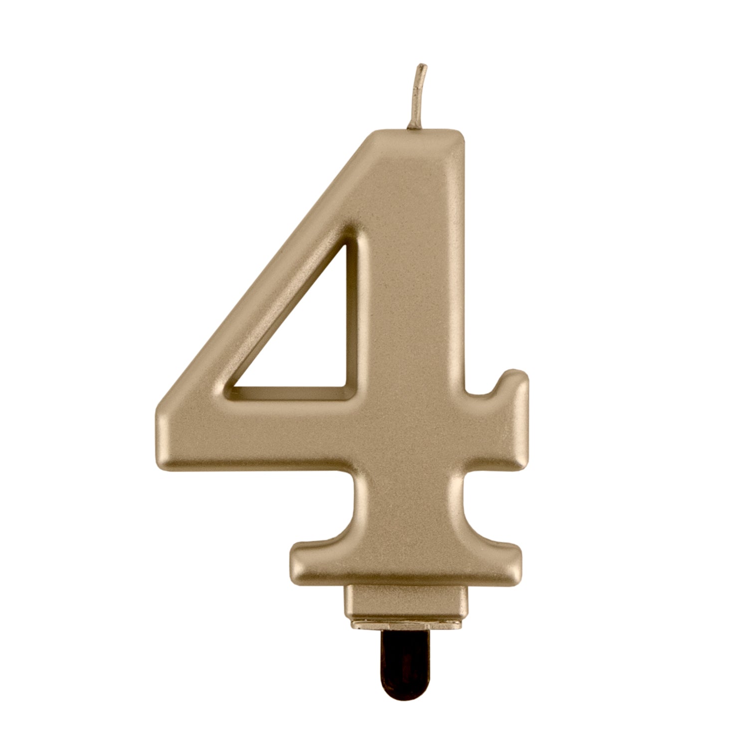Geburtstags-Kerzen metallic gold Nr. 4