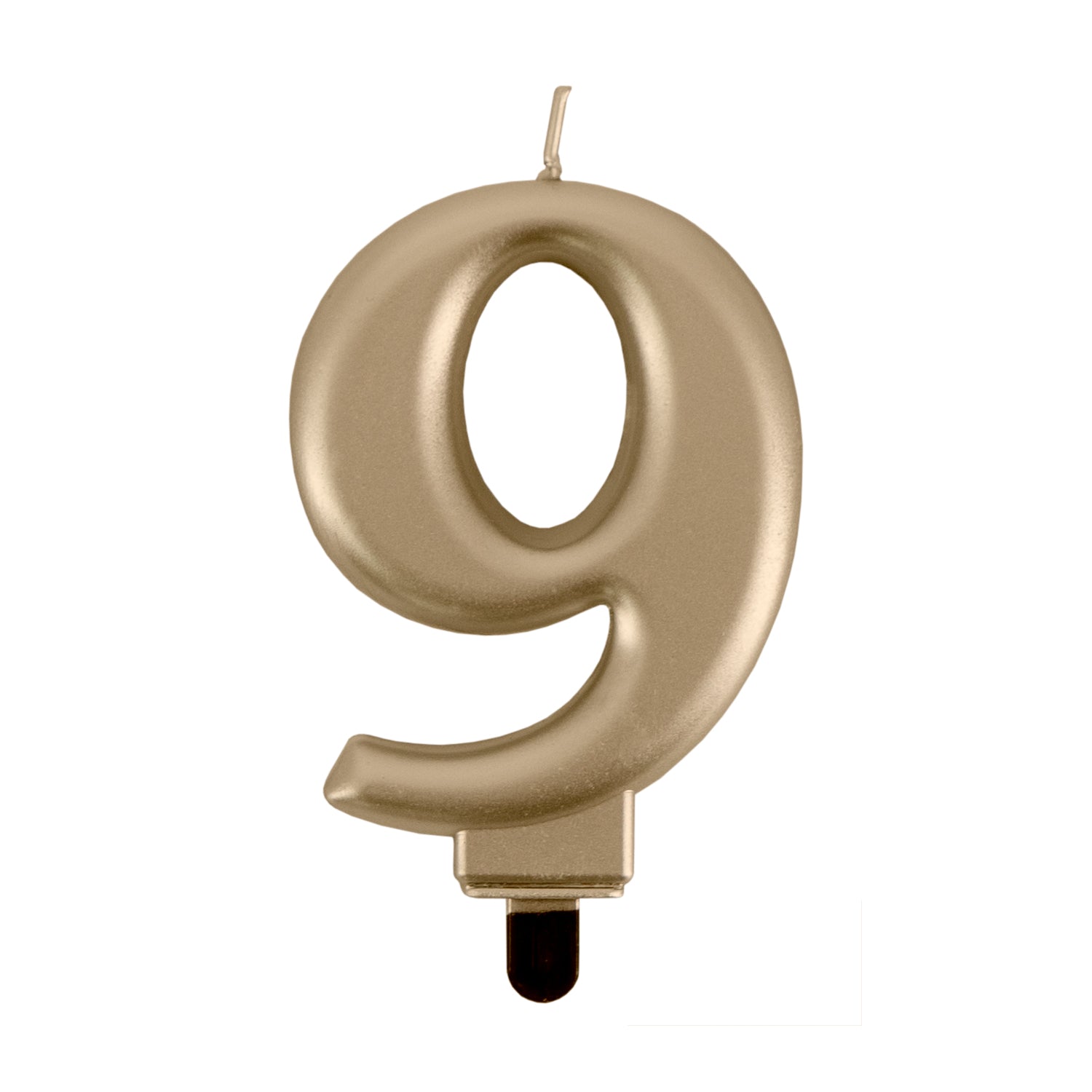 Geburtstags-Kerzen metallic gold Nr. 9