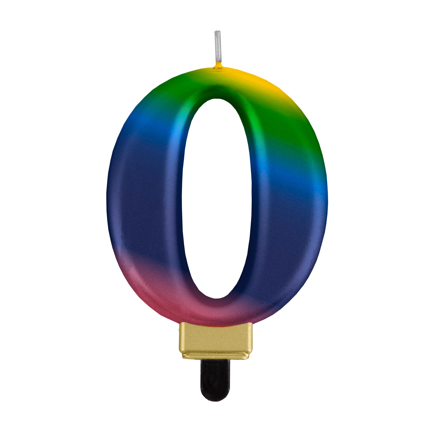 Geburtstags-Kerzen metallic multicolor Nr. 0