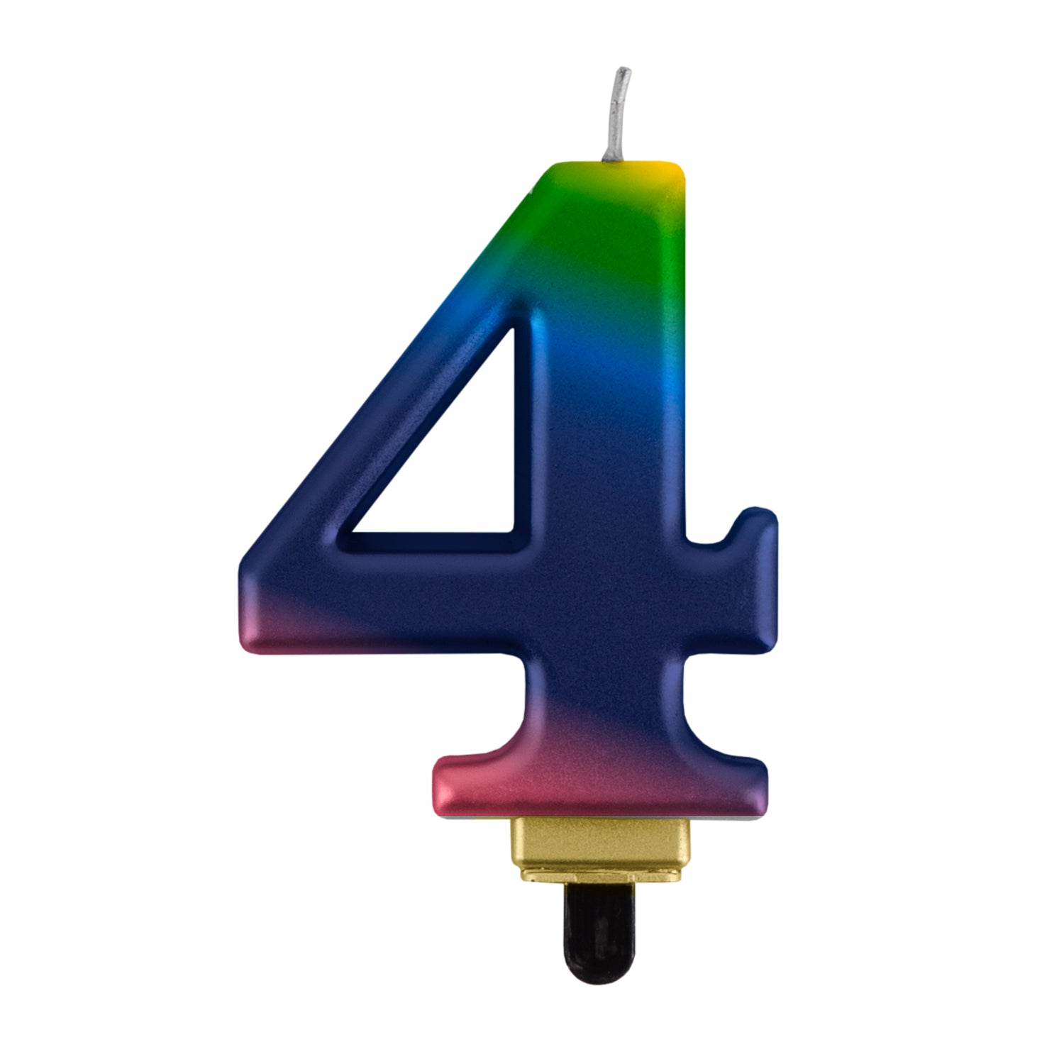 Geburtstags-Kerzen metallic multicolor Nr. 4