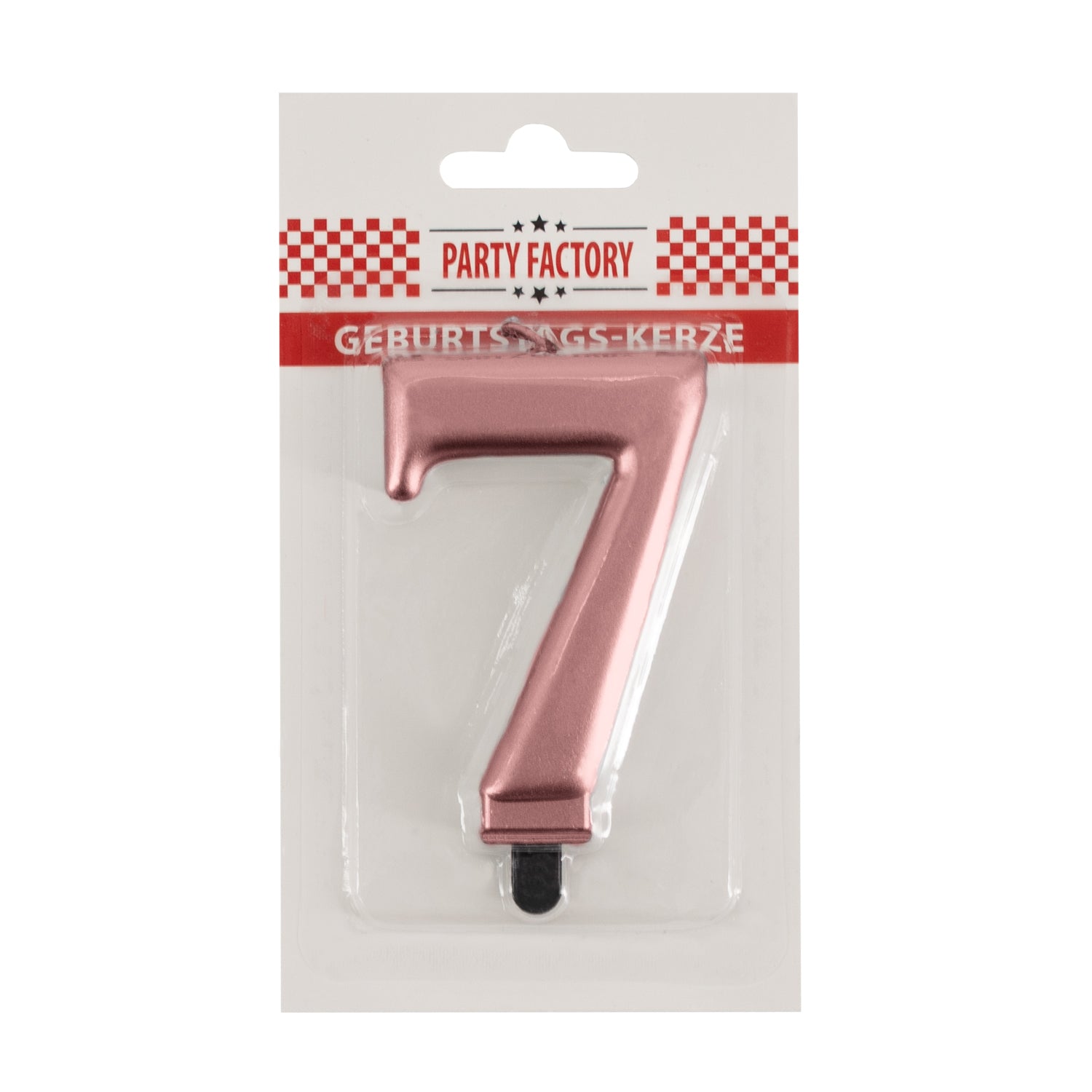 Geburtstags-Kerzen metallic rose Nr. 7 2