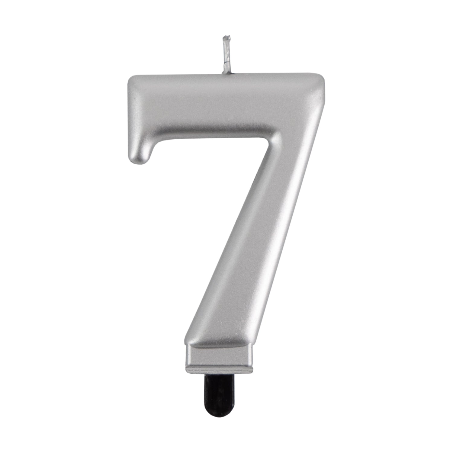 Geburtstags-Kerzen metallic silber Nr. 7