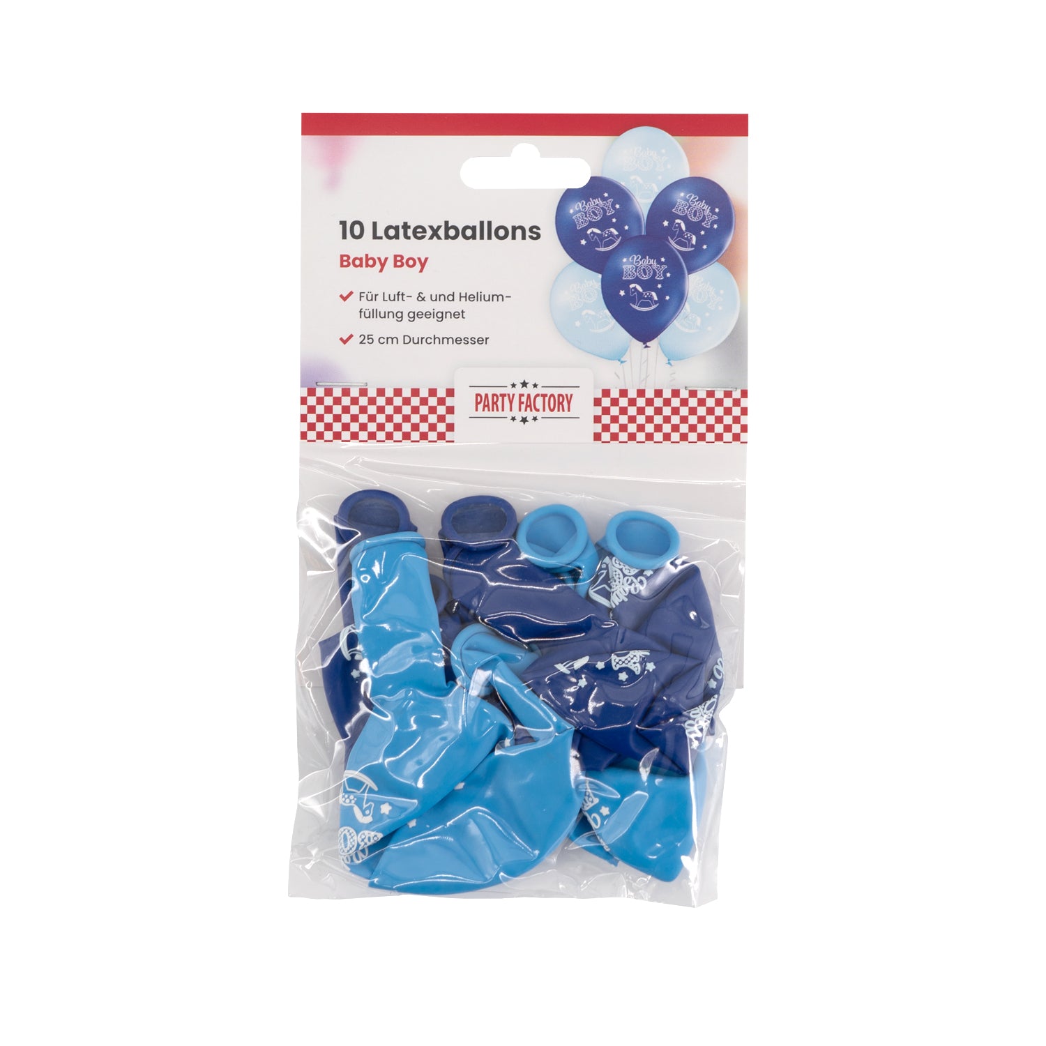 Latexballons 10er Pack Baby Boy