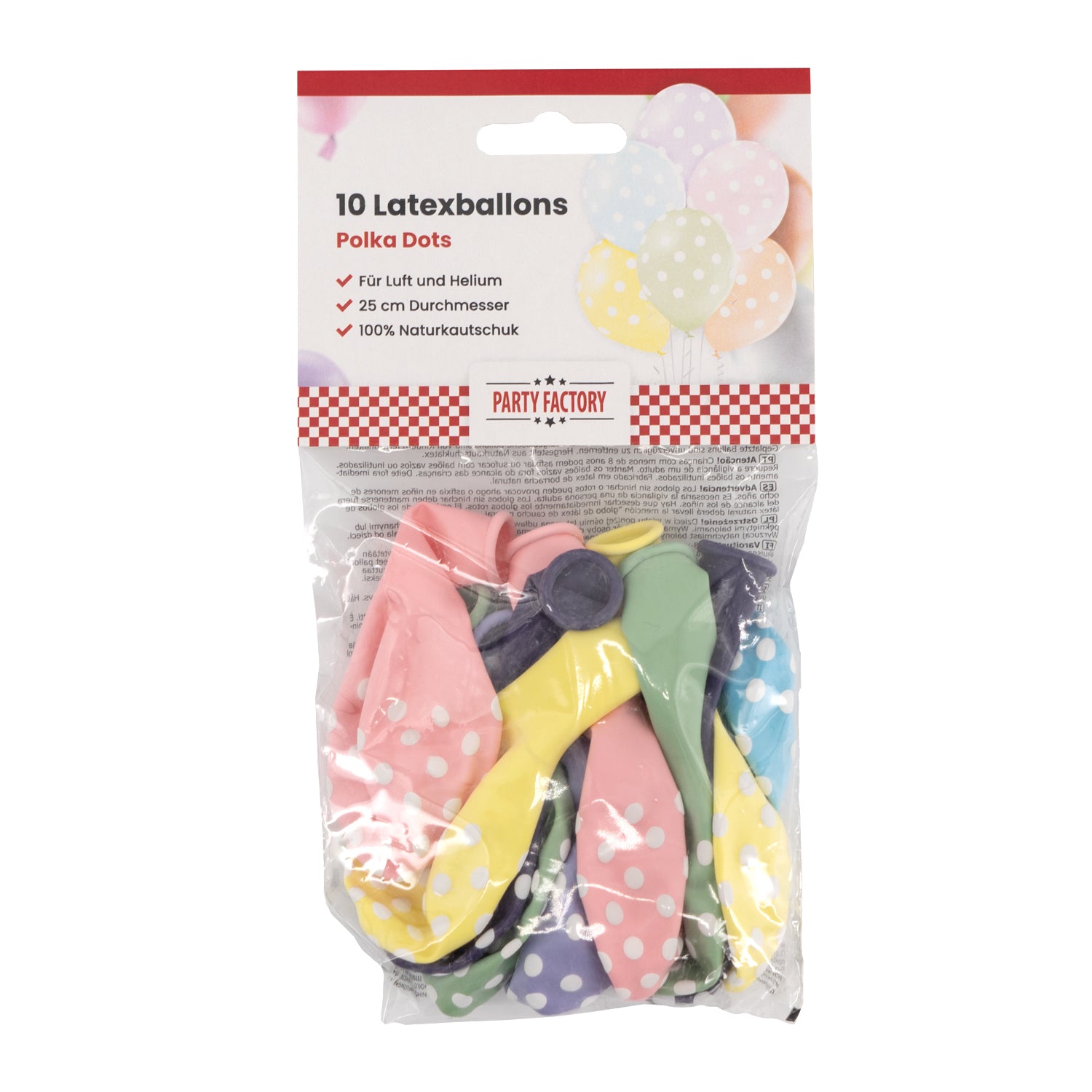 Latexballons 10er Pack Polka Dots 2