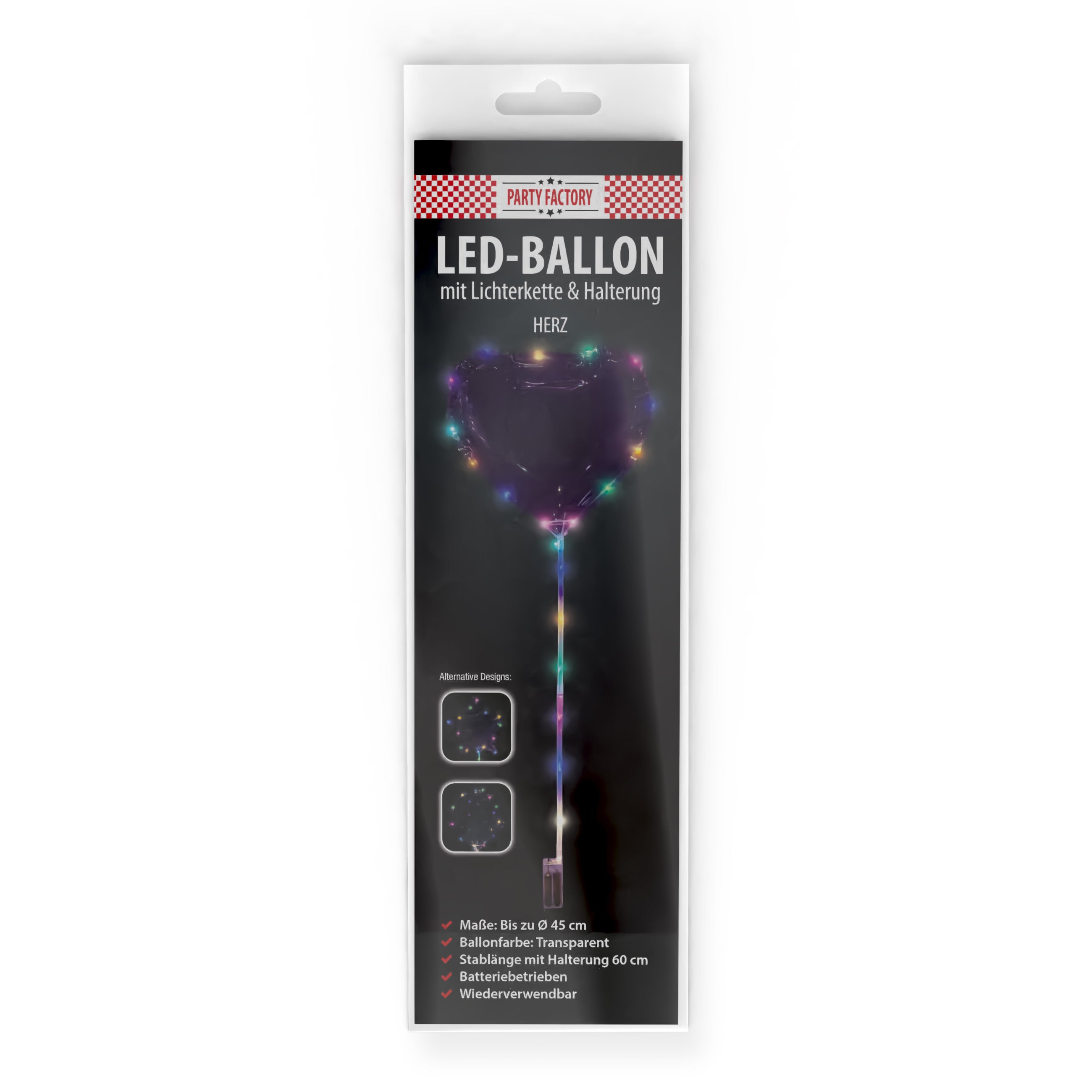 LED Ballon Herz 45cm
