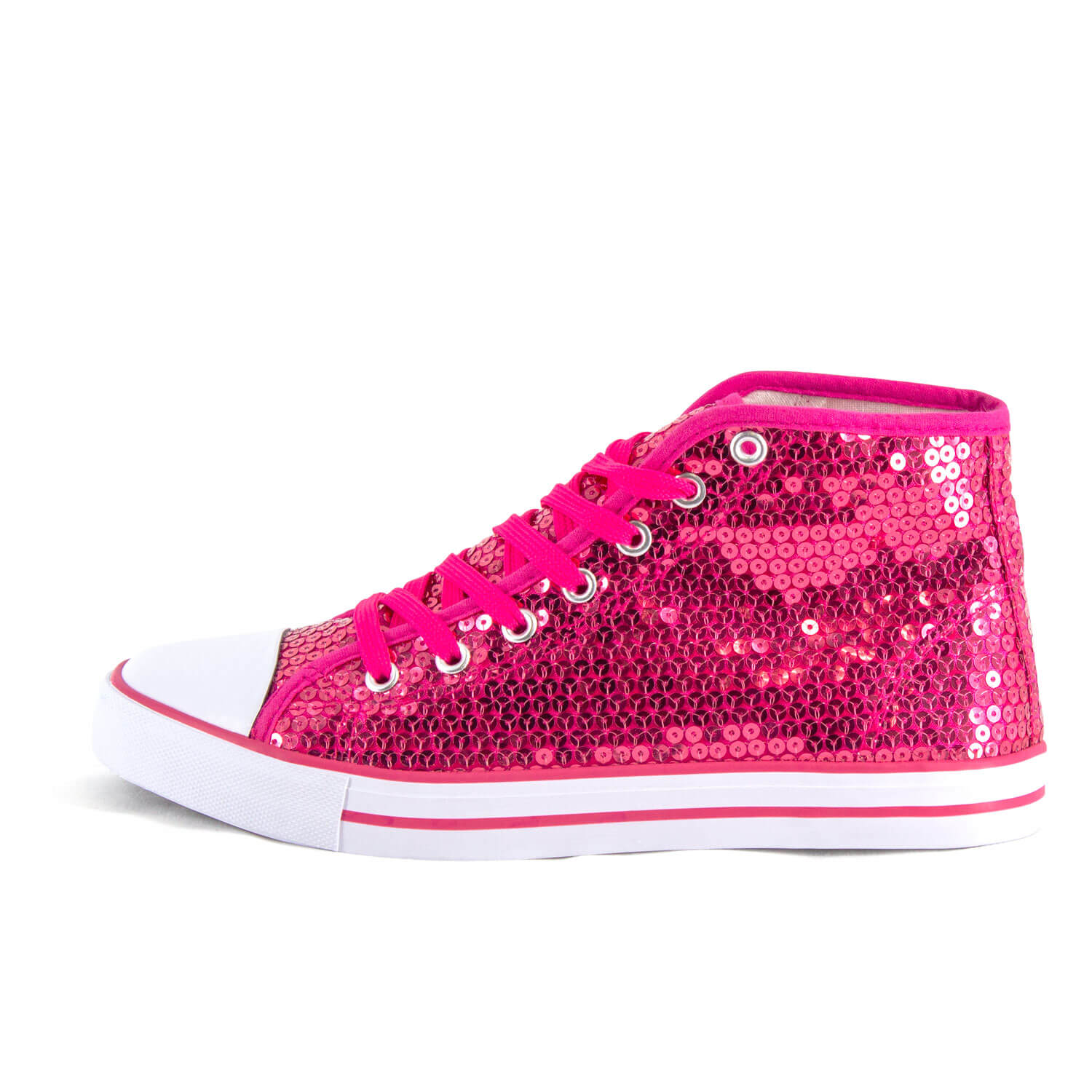 Pailletten Schuhe pink Glitzer-Sneaker Damen Herren Designer Schnürer Größe 37-42 3