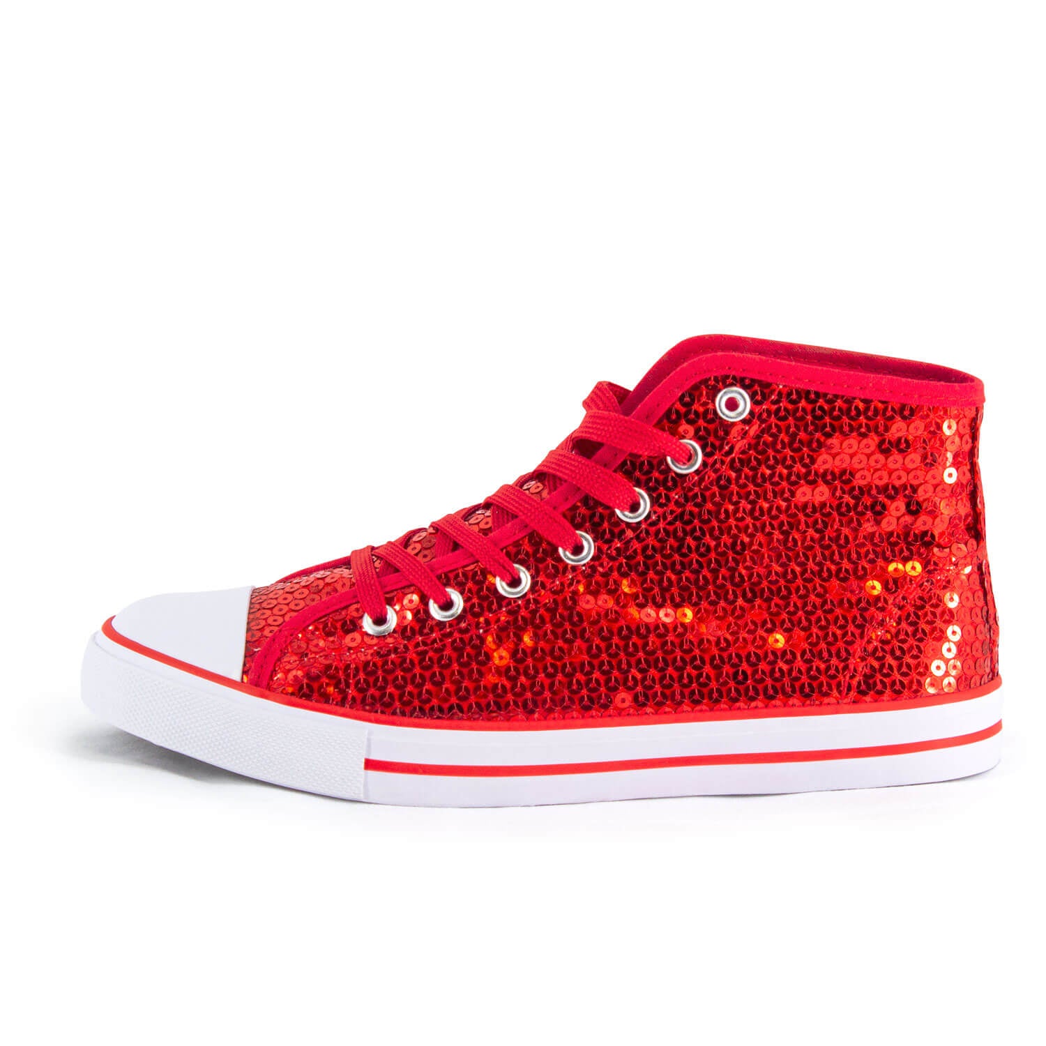 Pailletten Schuhe rot Glitzer Damen Herren Designer Sneaker 37-42 8