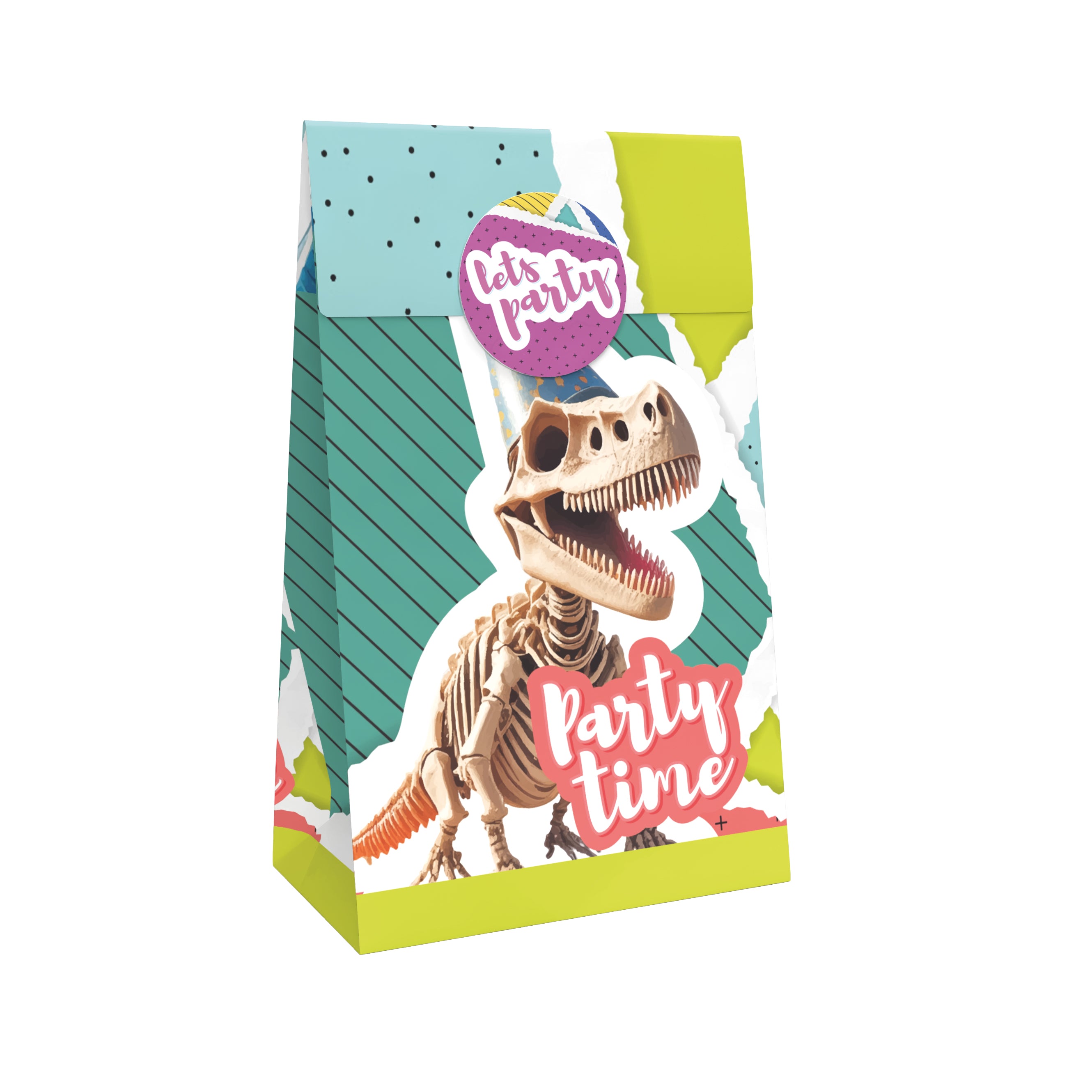 Dino Skelett Geschenktüten 10er