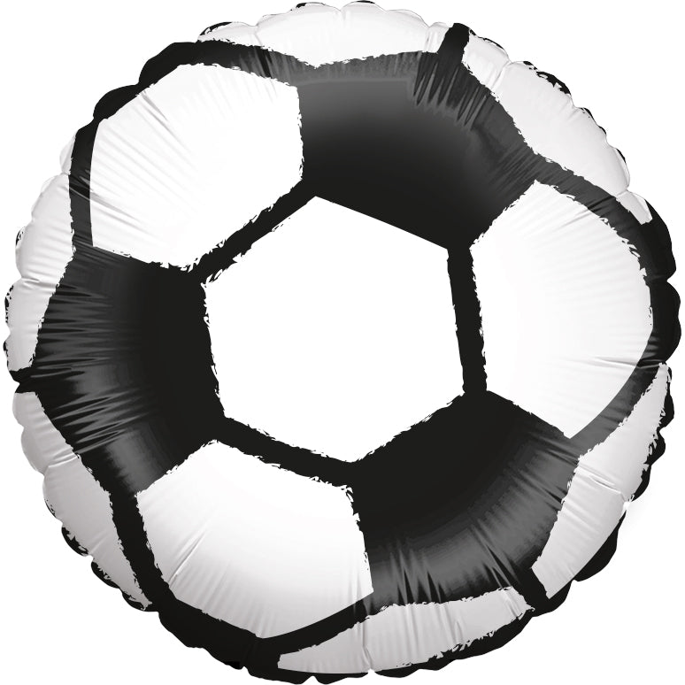 Folienballon Fußball Goal Rund 45cm Fußball Motiv 2