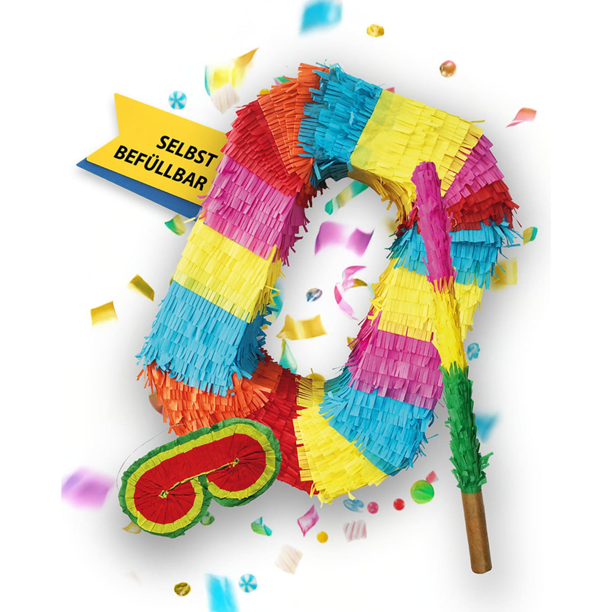 Pinata 0 Stab und Maske Geburtstag Dekoration
