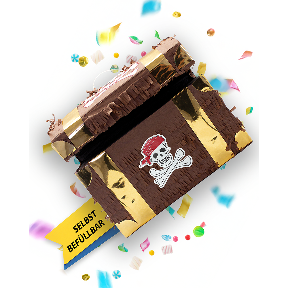 Pinata Schatztruhe für Piraten Partys