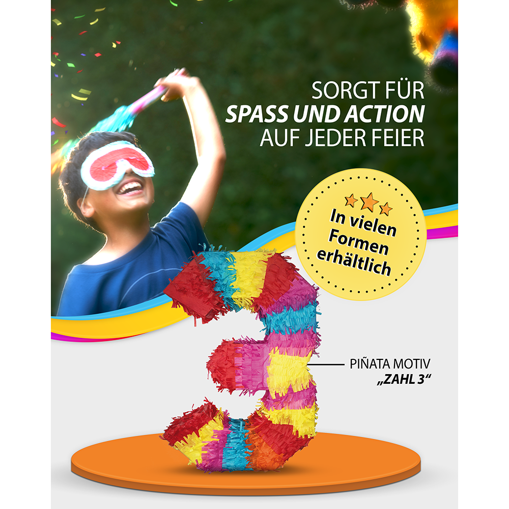 Piñata Zahl 3 3