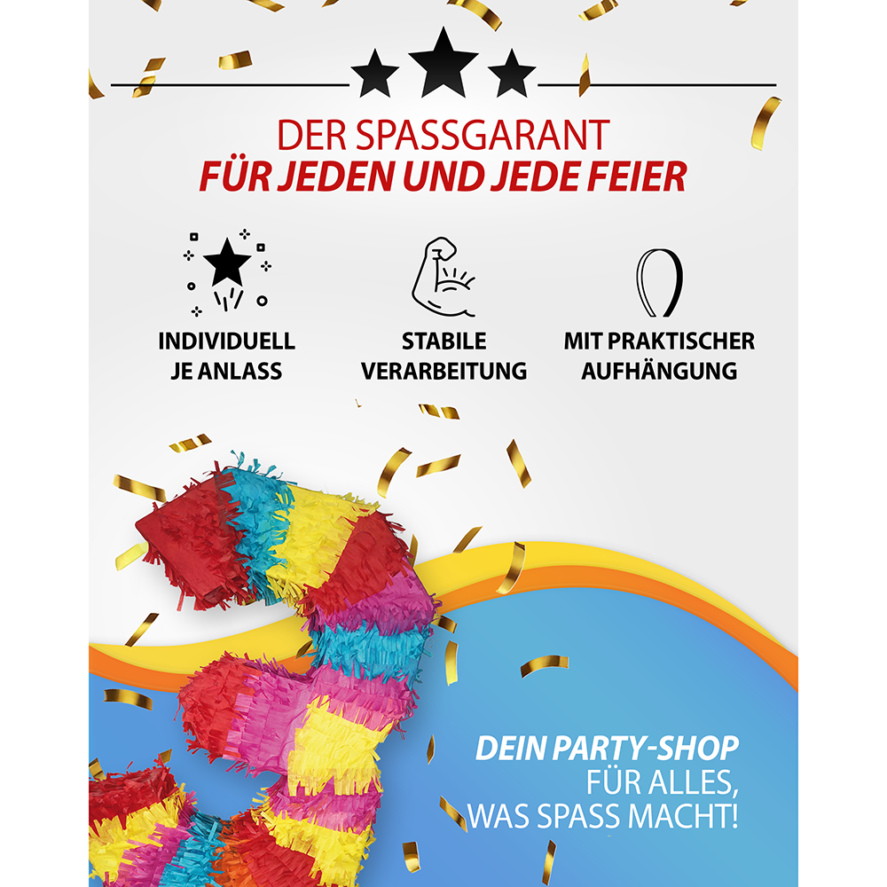 Piñata Zahl 3 7