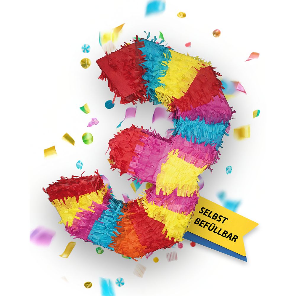 Piñata Zahl 3