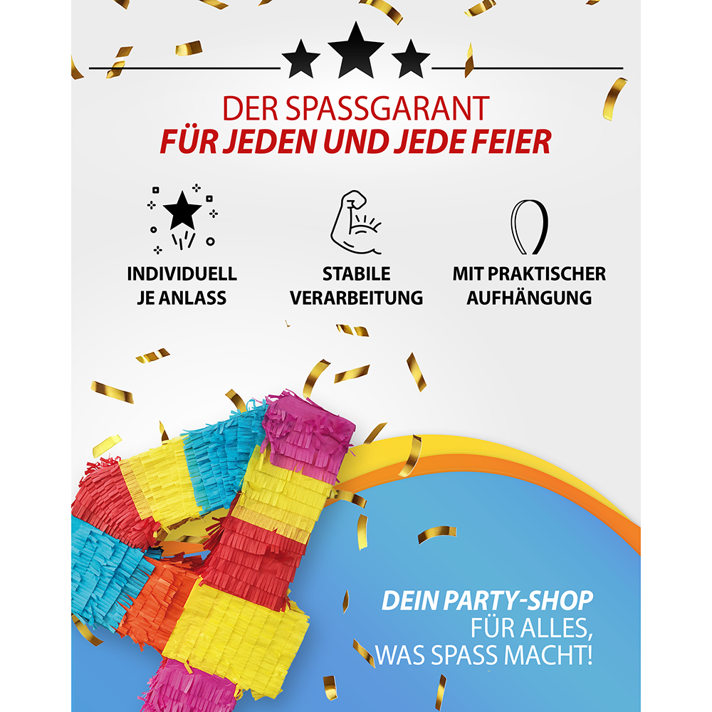 Piñata Zahl 4 7