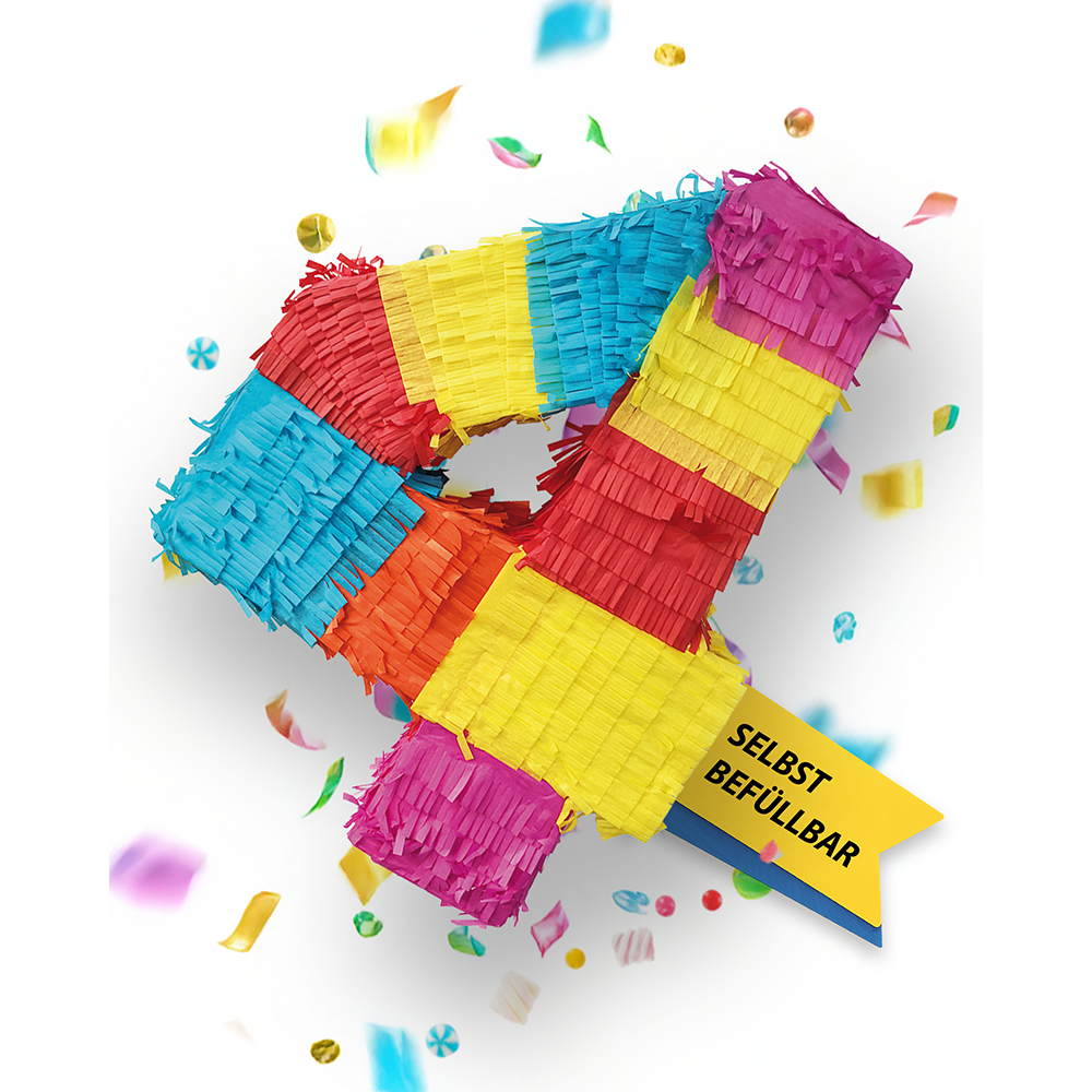 Piñata Zahl 4
