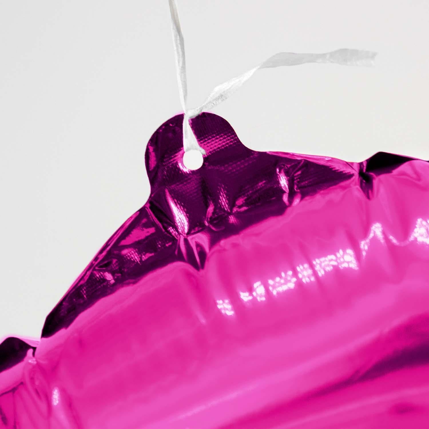 Folienballons Zahlenballon pink 100 cm Zahlen 0 bis 9 glänzend 2
