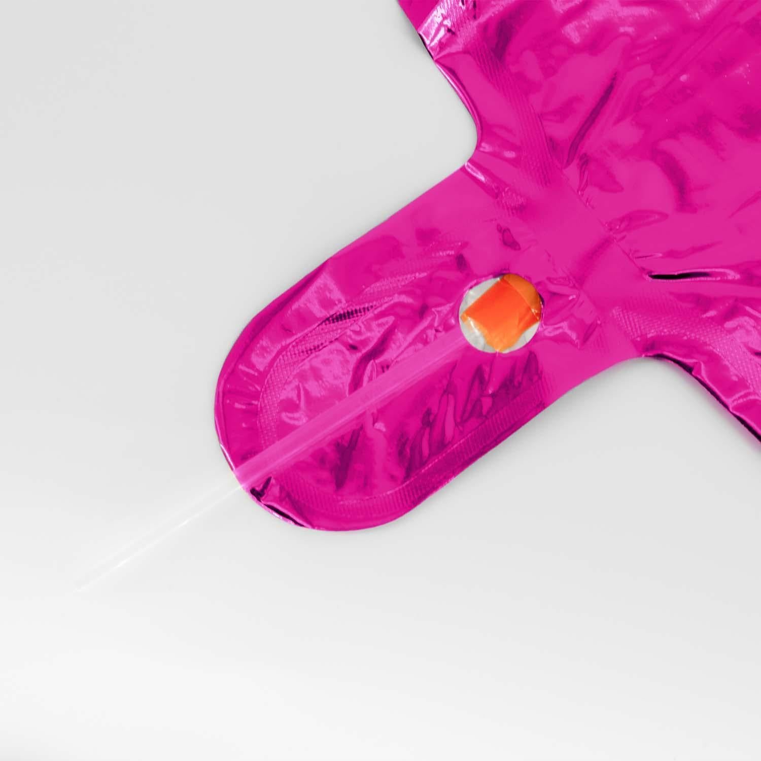 Folienballons Zahlenballon pink 100 cm Zahlen 0 bis 9 glänzend 3