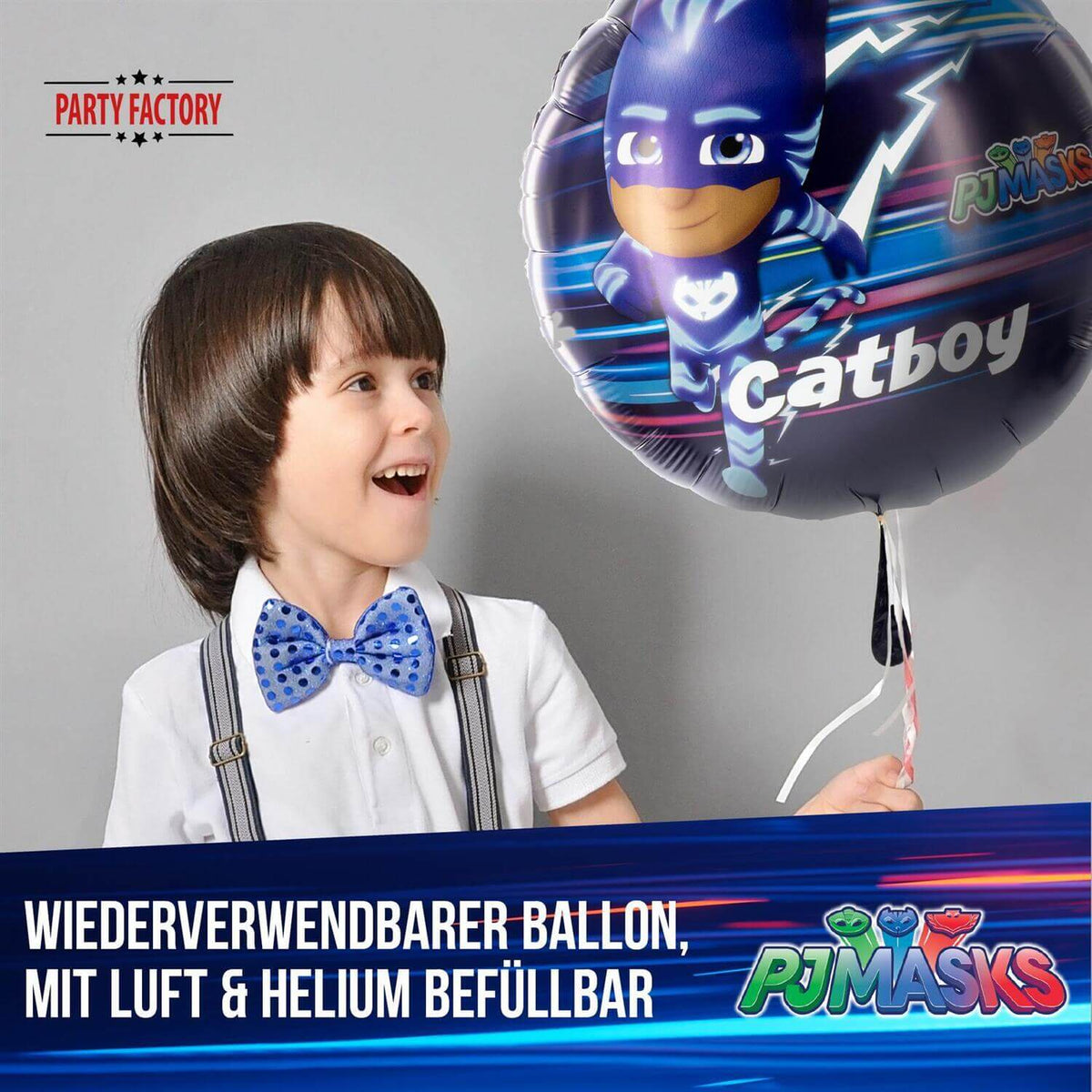 PJ MASKS Folienballon Ø45 cm bunt Catboy 2