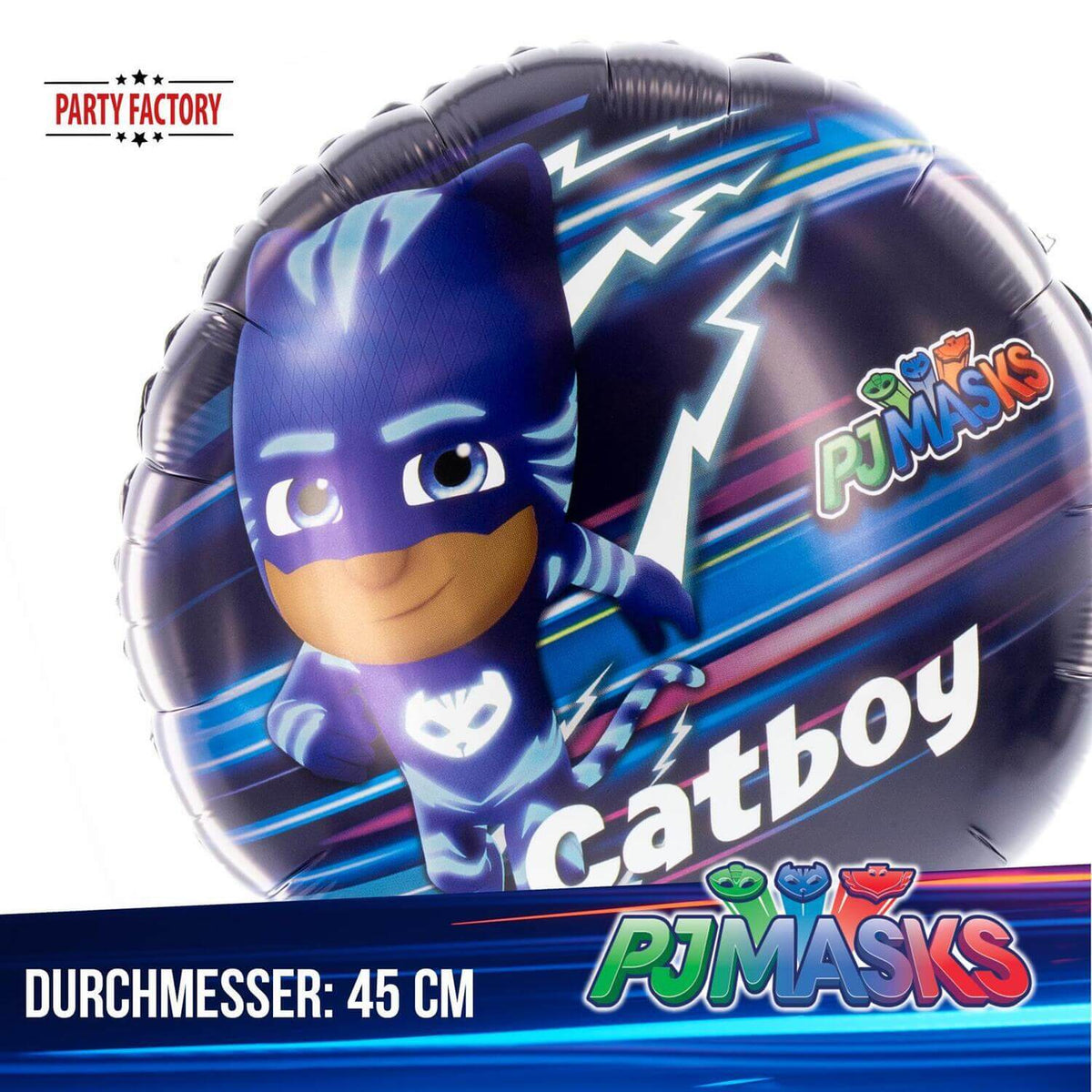 PJ MASKS Folienballon Ø45 cm bunt Catboy 3