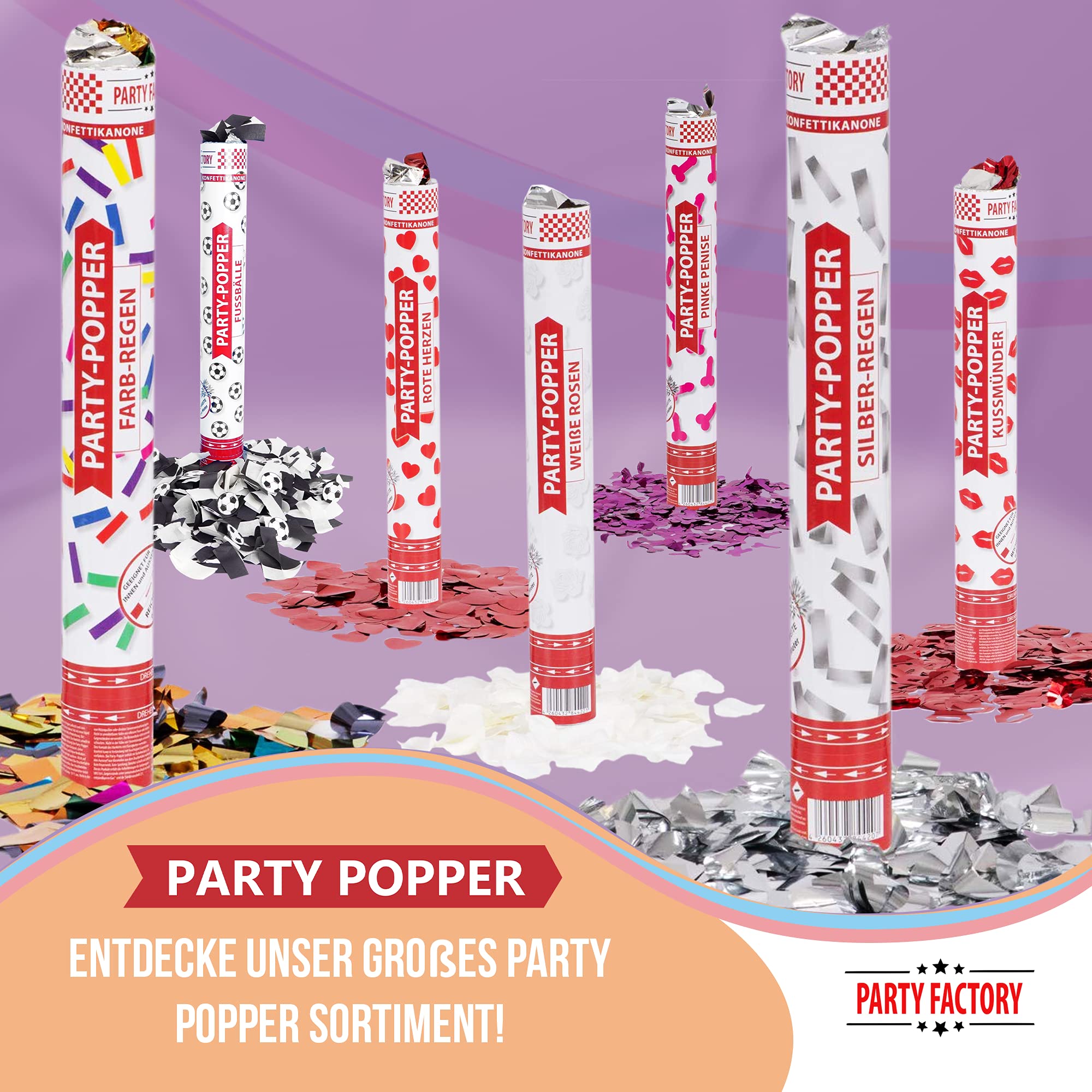 Party Popper 40cm Kussmund 3