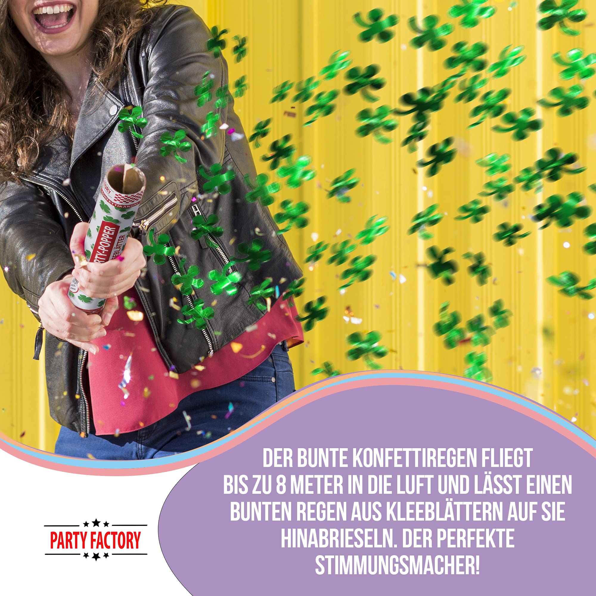 Party Popper 40cm Kleeblatt 7