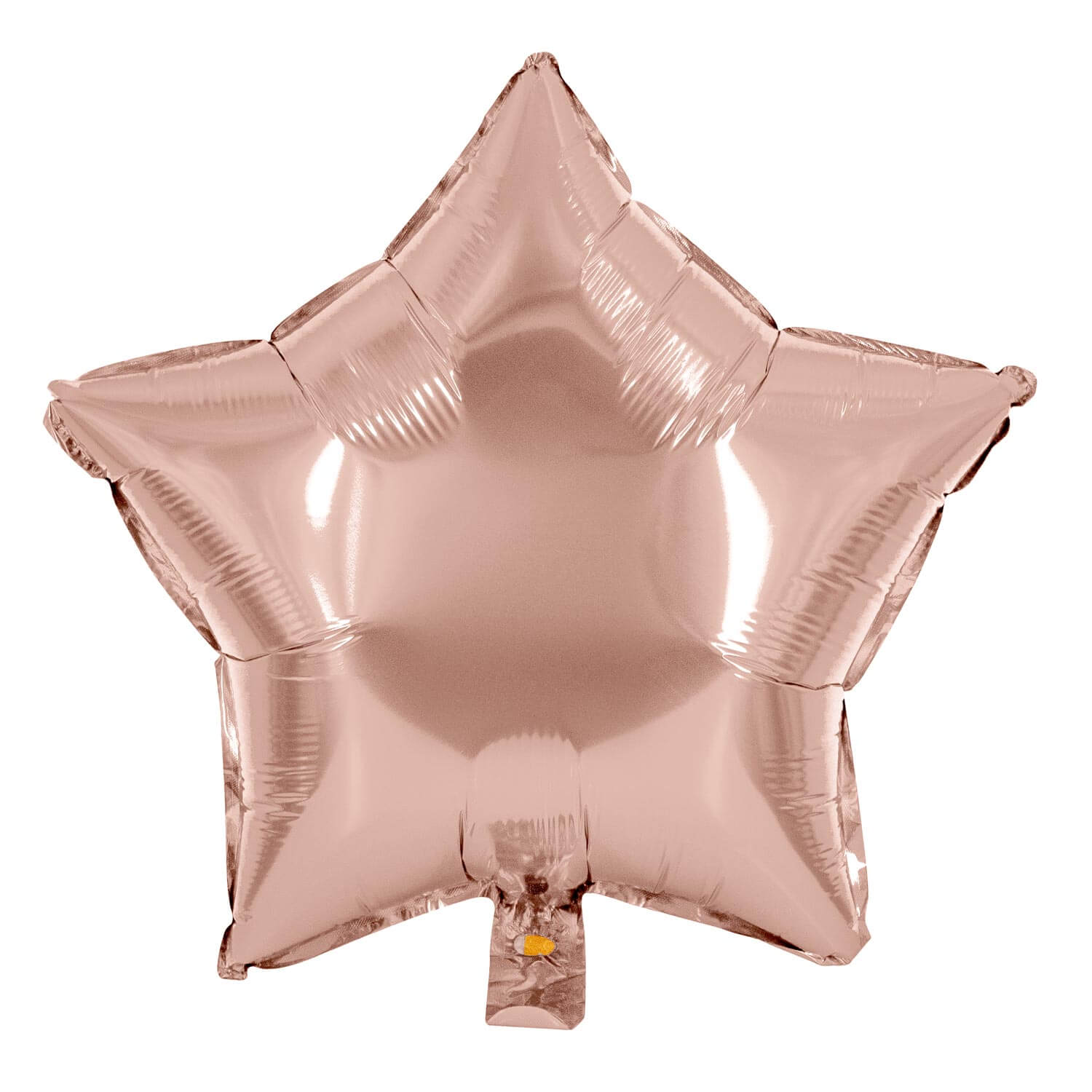 Stern Folienballon roségold Ø45 cm | Helium Luftballon für Geburtstag und Feier