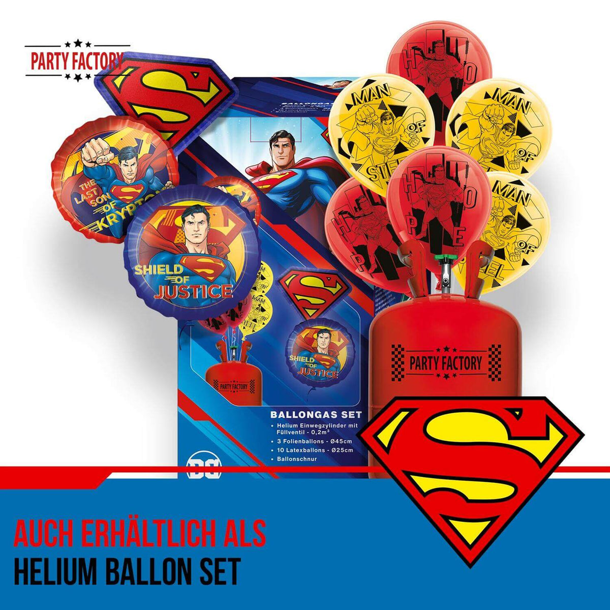 Superman Ballongirlande Set 60-teilig 6
