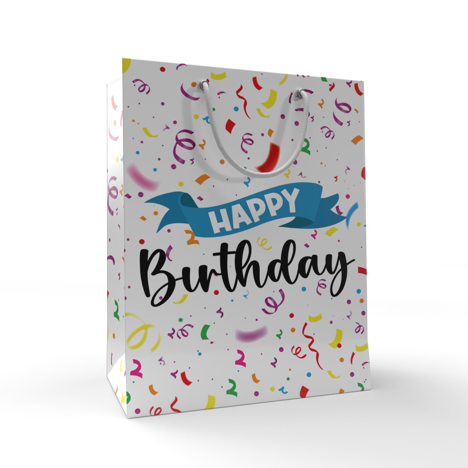 12 Geschenktüten Happy Birthday Konfetti 1