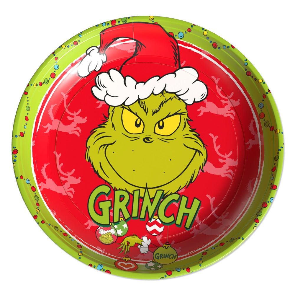 The Grinch Keksteller rot 26 cm – Weihnachtsteller für Plätzchen und Gebäck