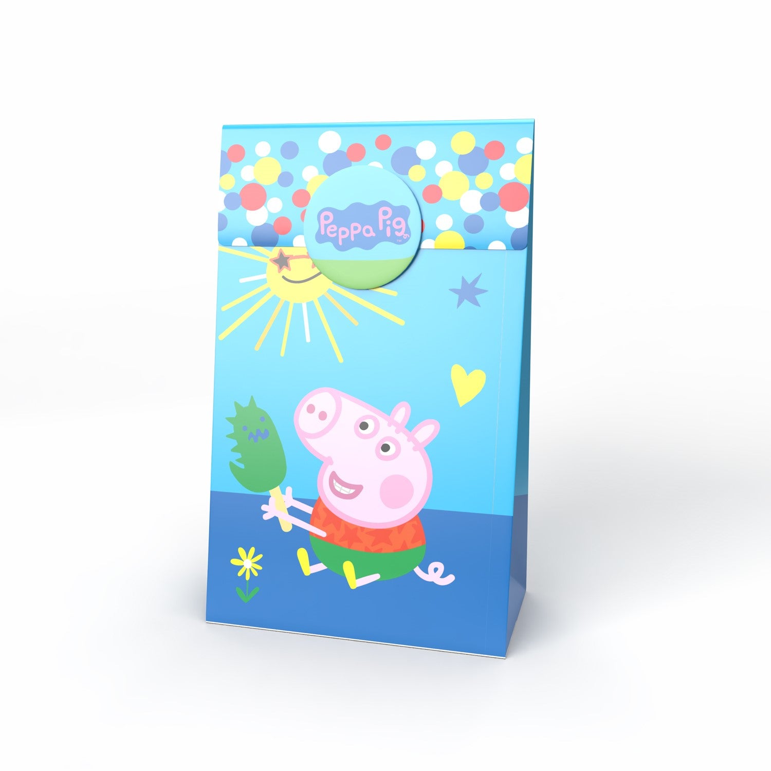Peppa Pig Party-Tüte Papier inkl. Sticker 10 Stk.