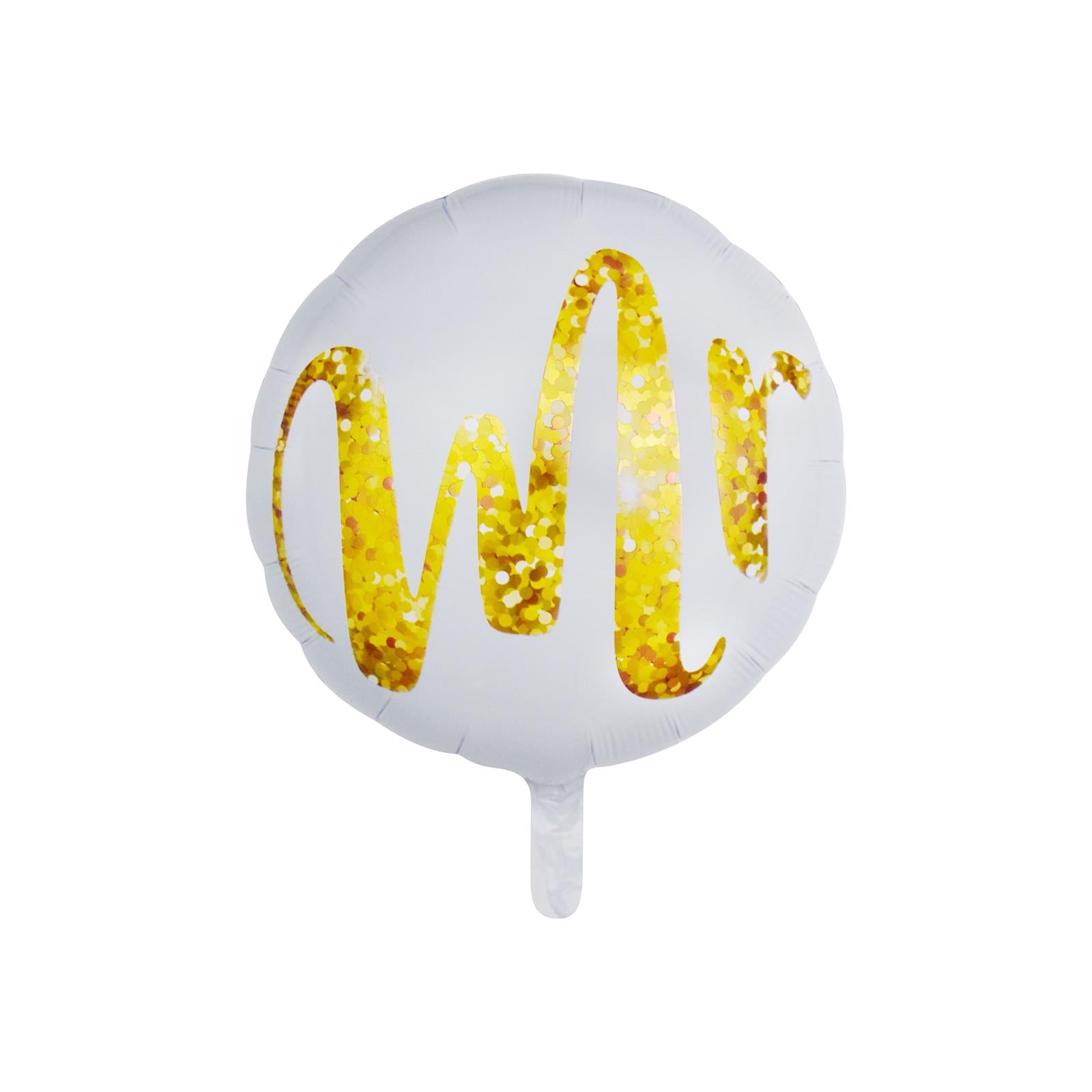 Folienballon Rund Gold Mr 45cm 8