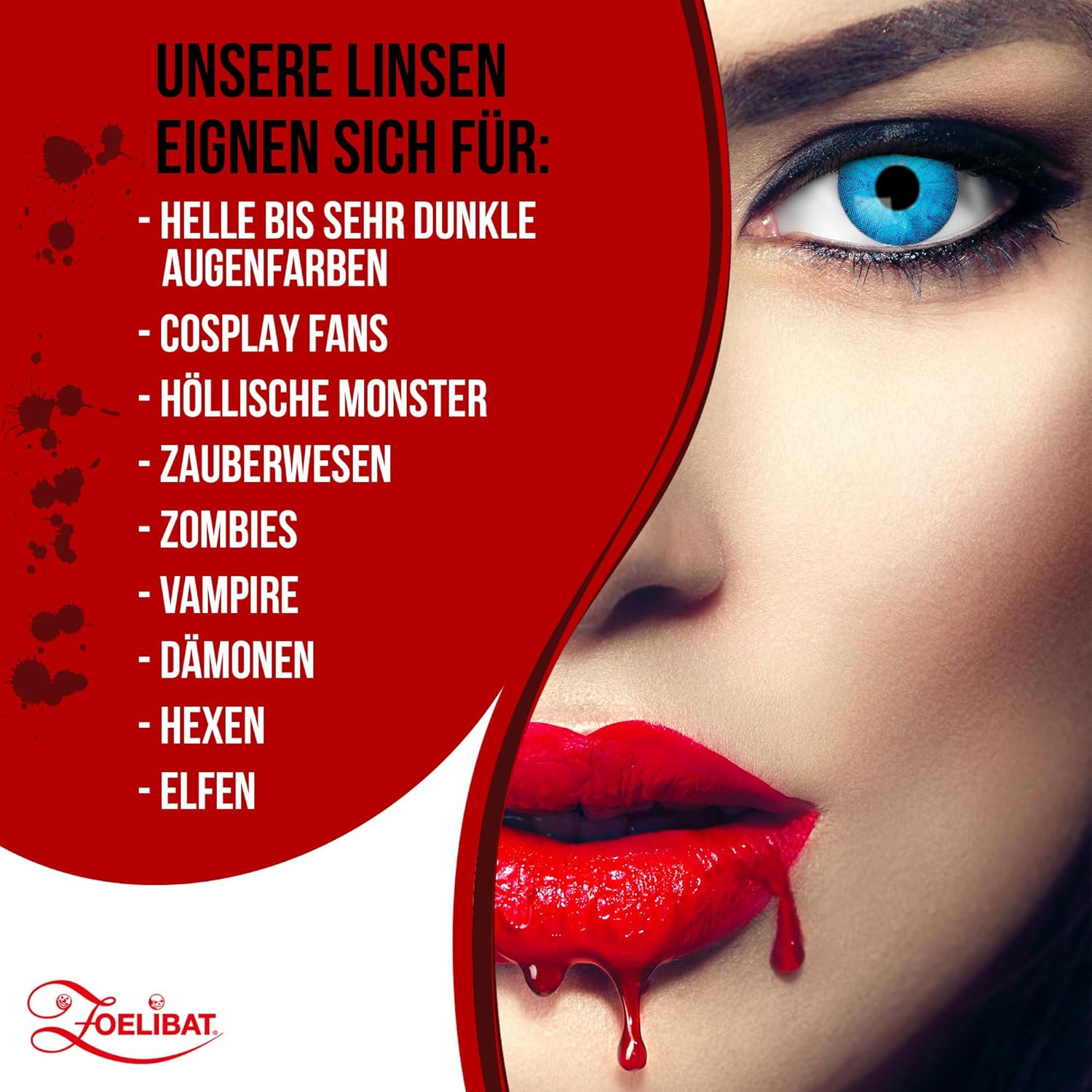 Zoelibat Eyecatcher Wochen-Kontaktlinsen Electro Blue 5
