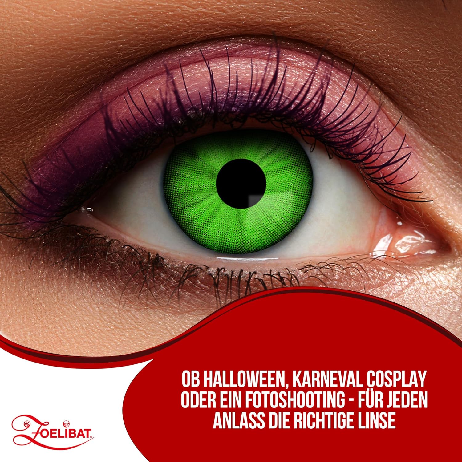 Zoelibat Eyecatcher Wochen-Kontaktlinsen Electro Green 7