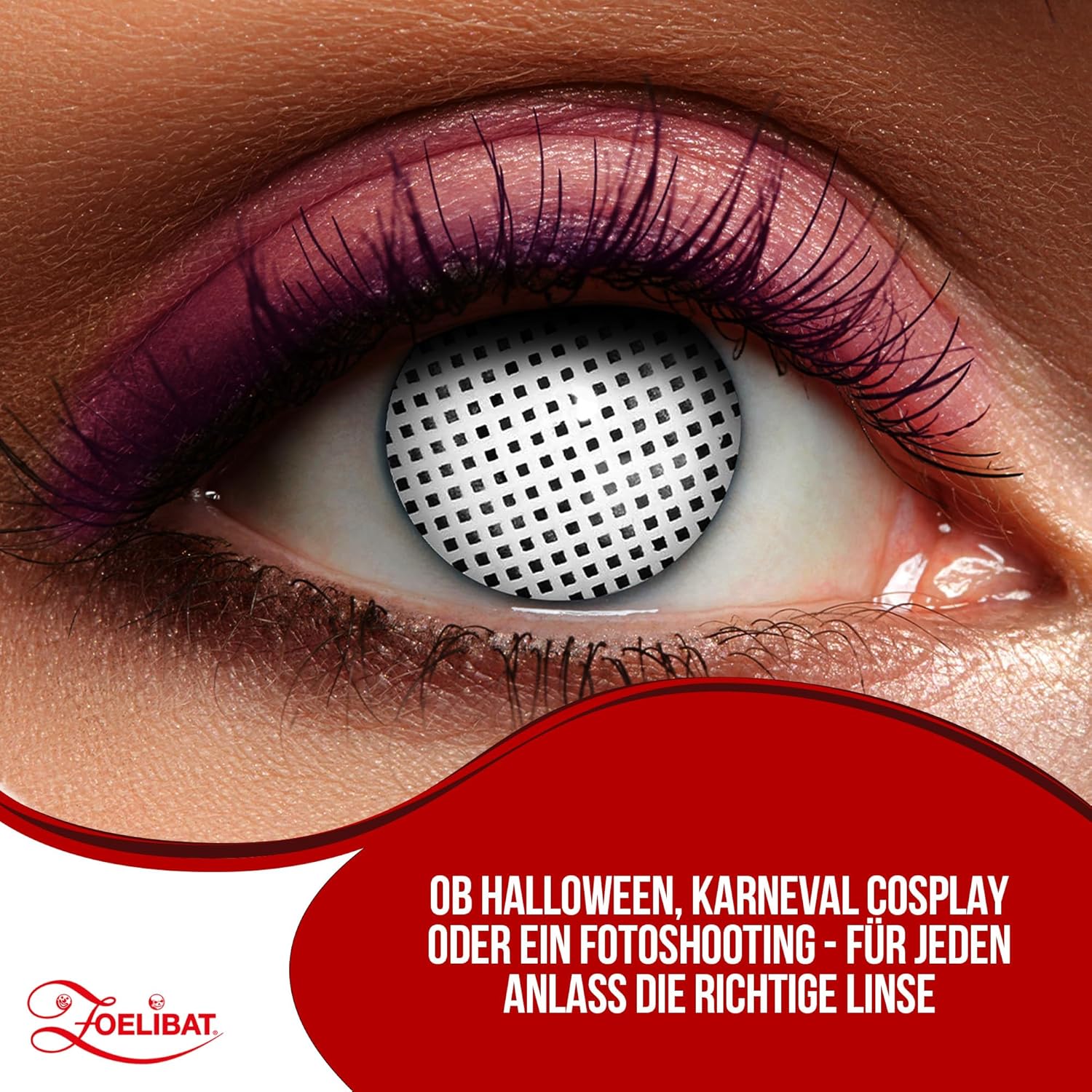 Zoelibat Eyecatcher Wochen-Kontaktlinsen White Screen 7