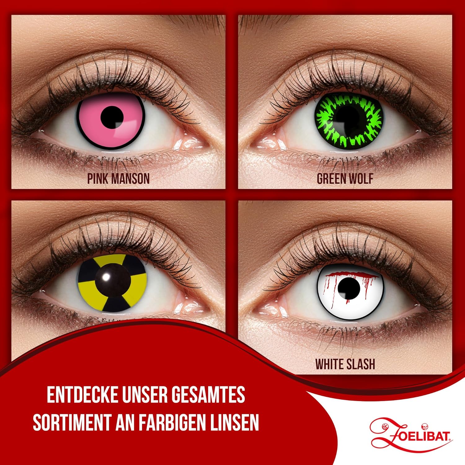 Zoelibat Eyecatcher Wochen-Kontaktlinsen Radiate 8