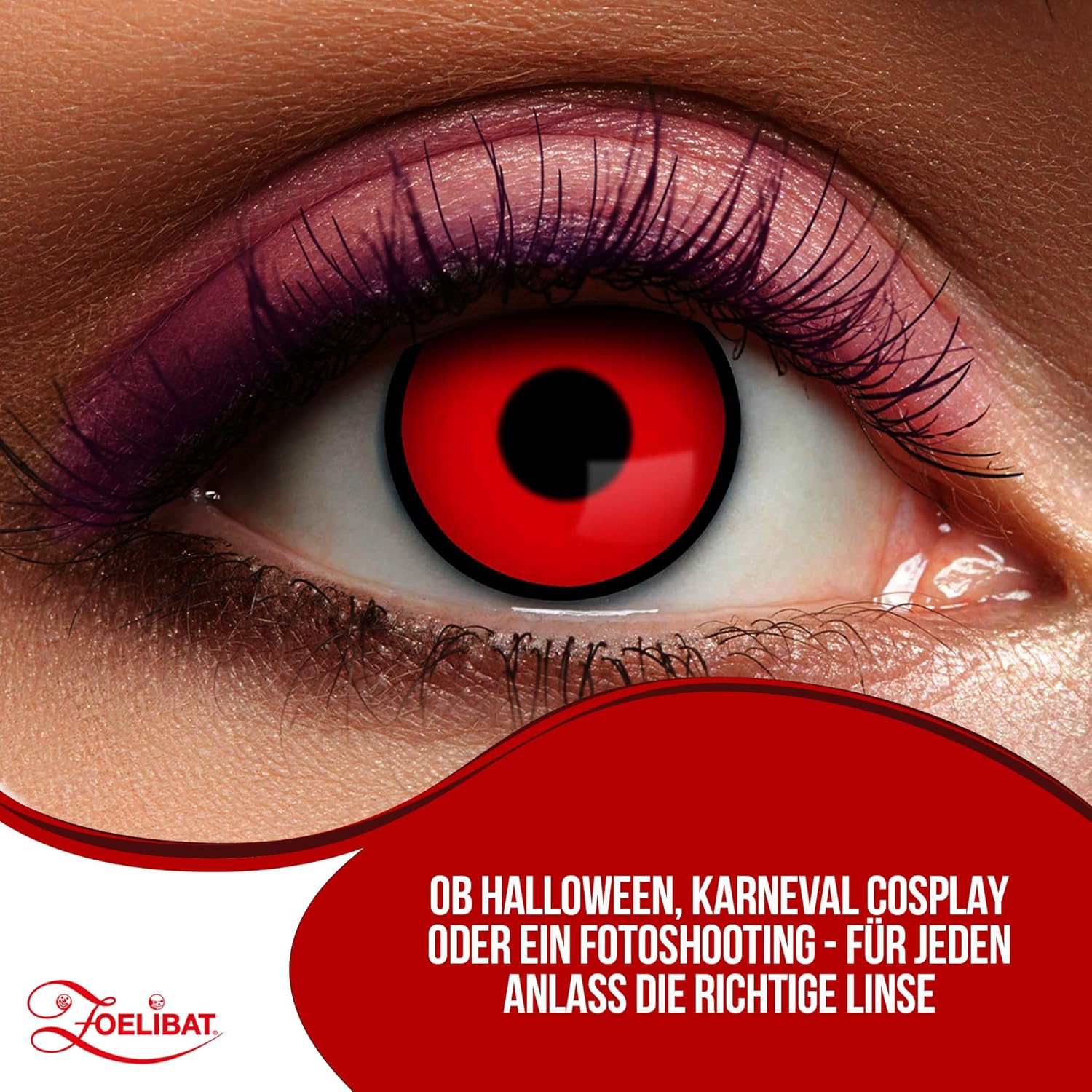 Zoelibat Eyecatcher Wochen-Kontaktlinsen Red Manson 7
