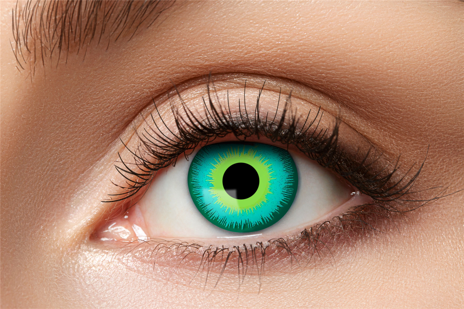Zoelibat Eyecatcher Wochen-Kontaktlinsen Magic Green Eye