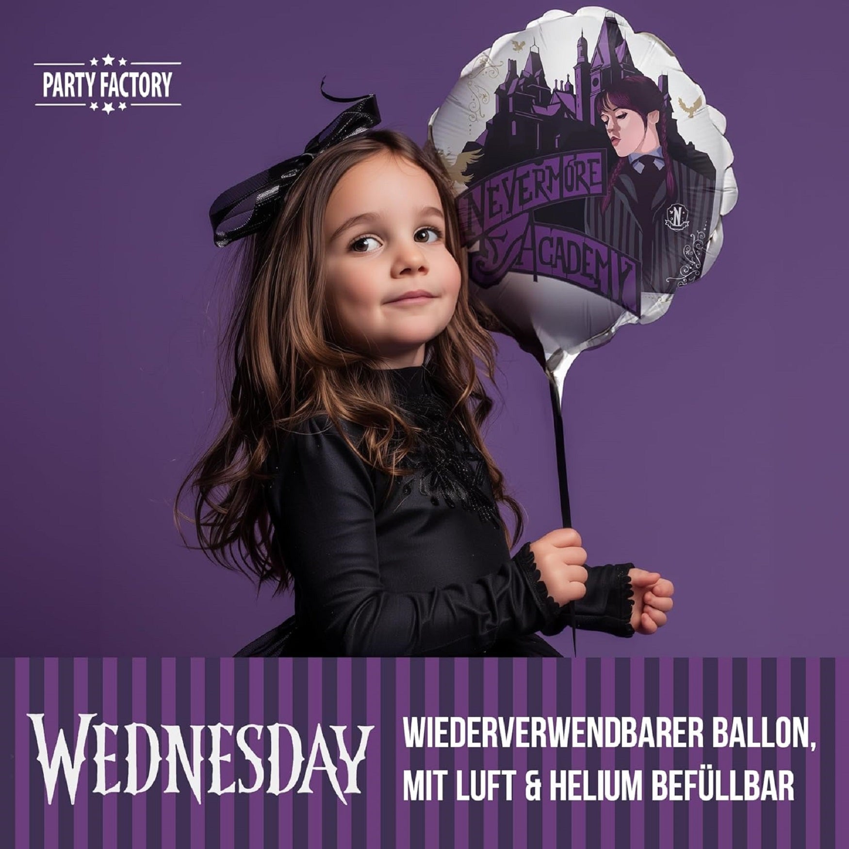Wednesday Folienballon rund ø45 cm Nevermore Academy 2
