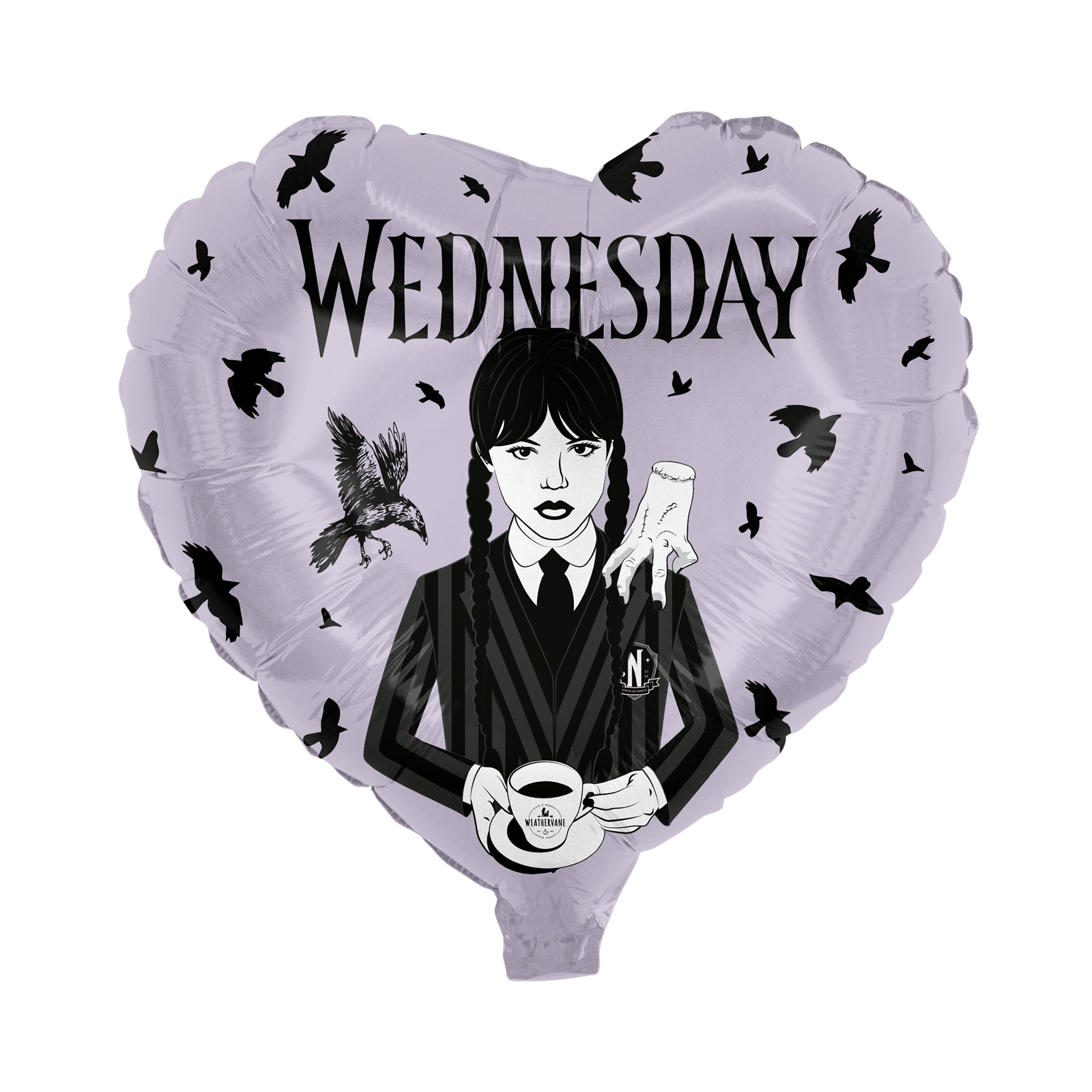 Wednesday 3er-Set Folienballons Ø45 cm 4
