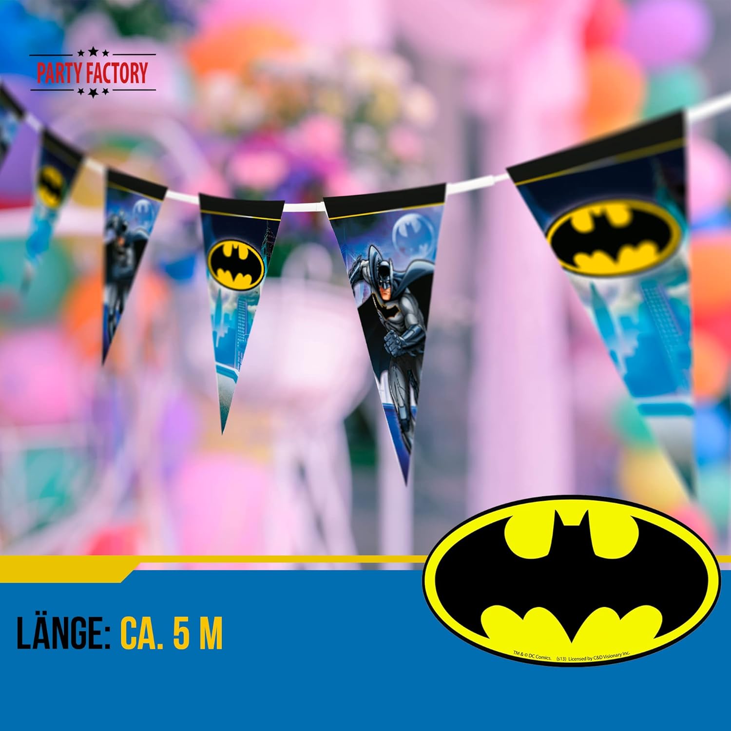 Batman Wimpelkette 5 m 3