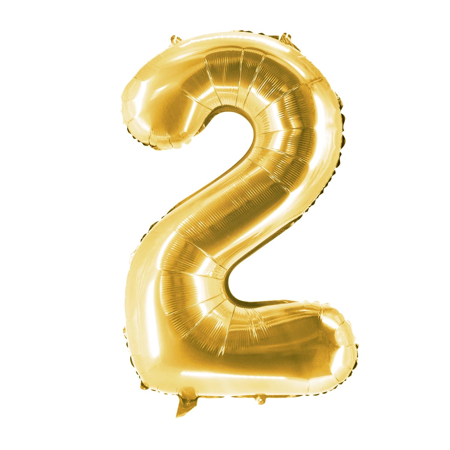 Folienballons Zahlenballon in Gold 100 cm Zahl 0-9 glänzend 7