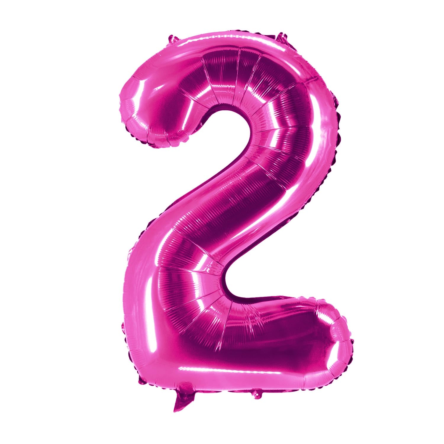 Folienballons Zahlenballon pink 100 cm Zahlen 0 bis 9 glänzend 7