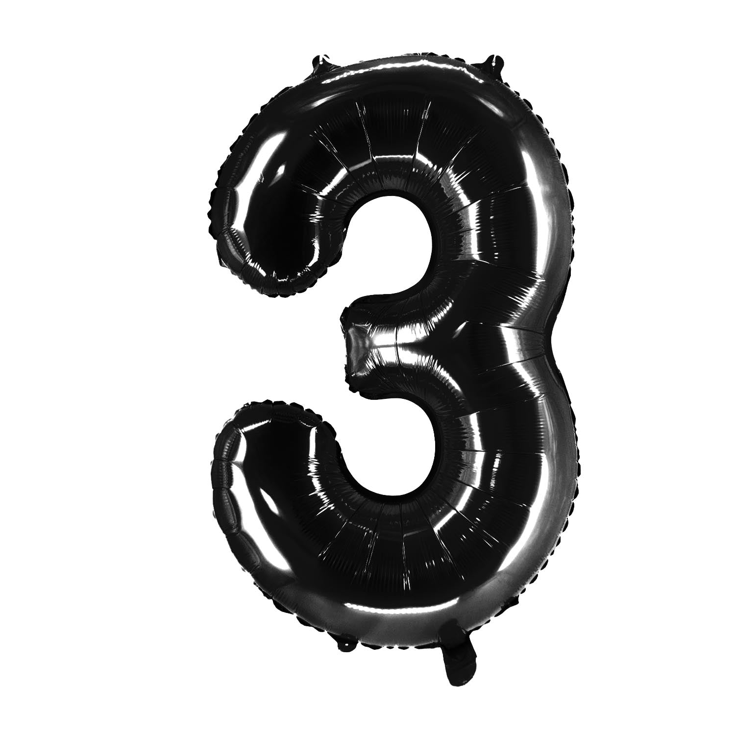 Folienballons Zahlenballon schwarz 100 cm Zahl 0 bis 9 glänzend 8