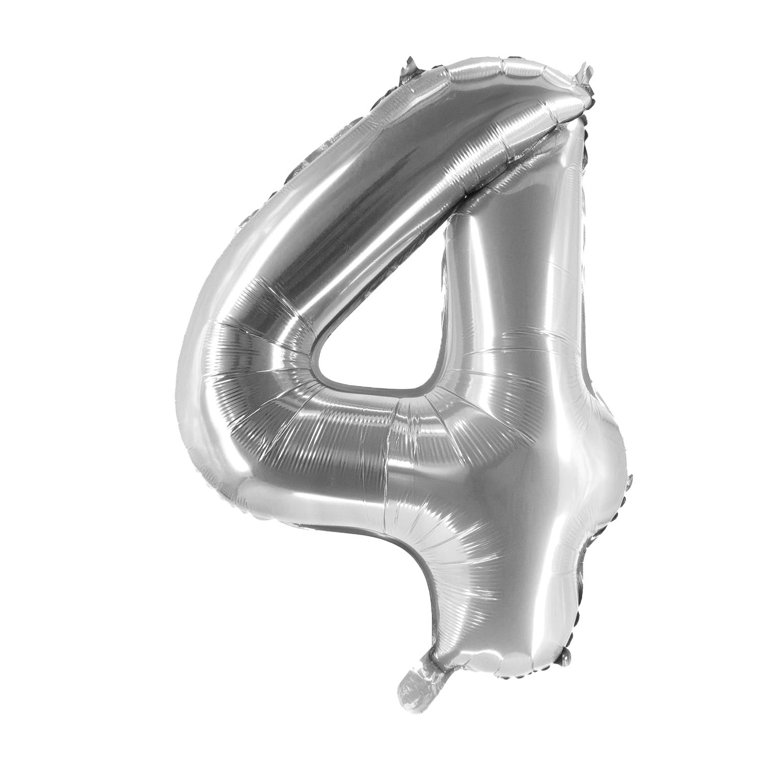 Folienballons Zahlenballon in Silber 100 cm Zahl 0 bis 9 glänzend 10