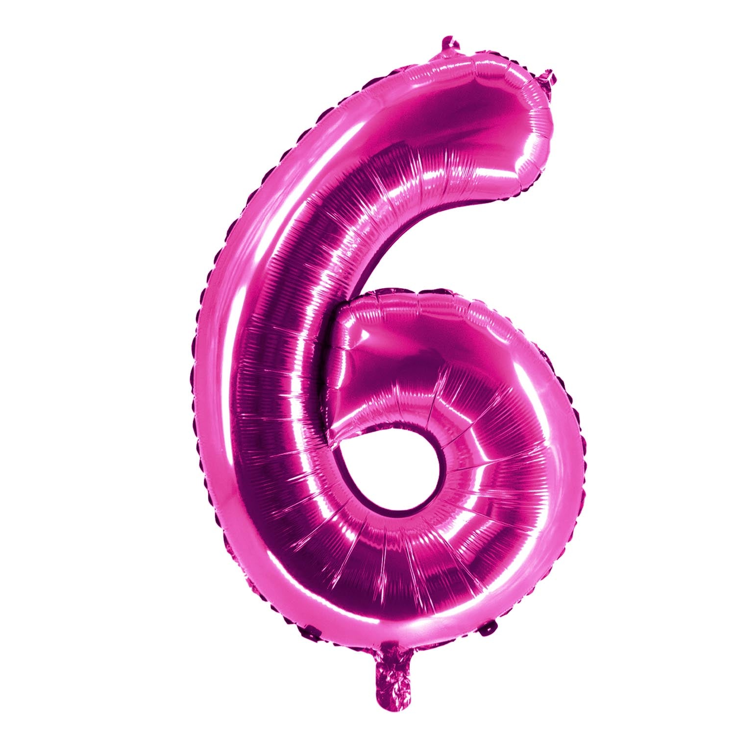 Folienballons Zahlenballon pink 100 cm Zahlen 0 bis 9 glänzend 11
